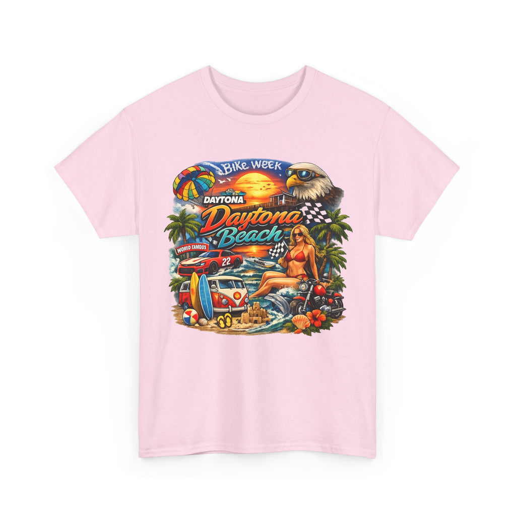 Daytona Beach Vintage Surf T-Shirt — Retro Sunset Palm Beach Tee