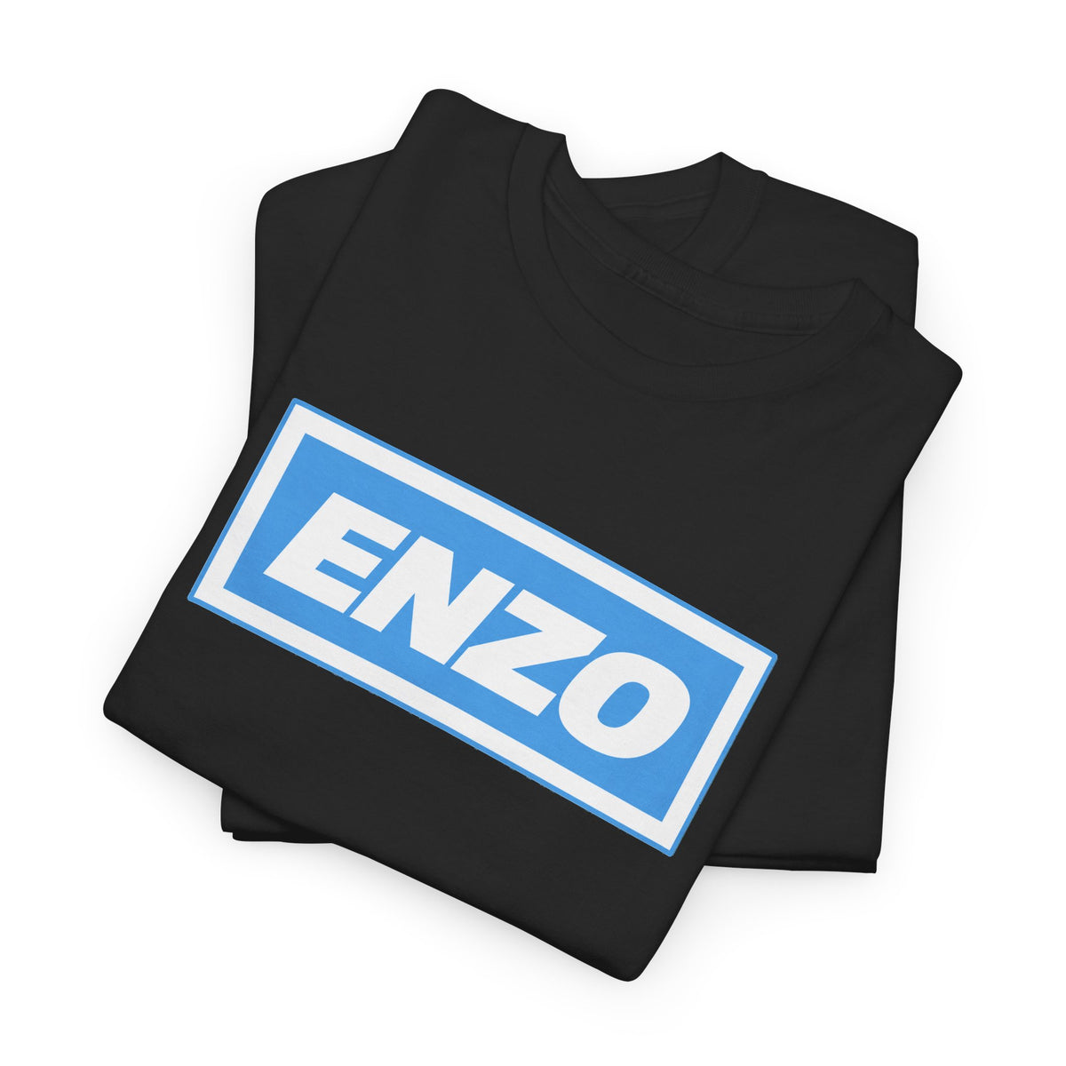 Enzo Man City Inspired Logo Tee — Classic Box-Logo Graphic T-Shirt