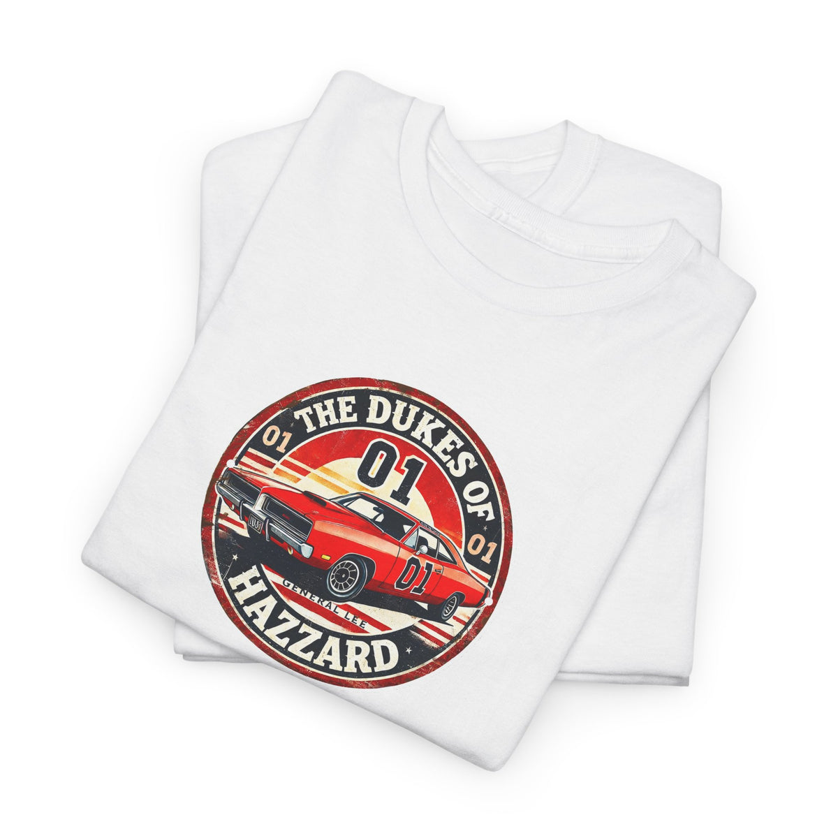 Dukes of Hazzard '01' Car Logo Cotton T-Shirt