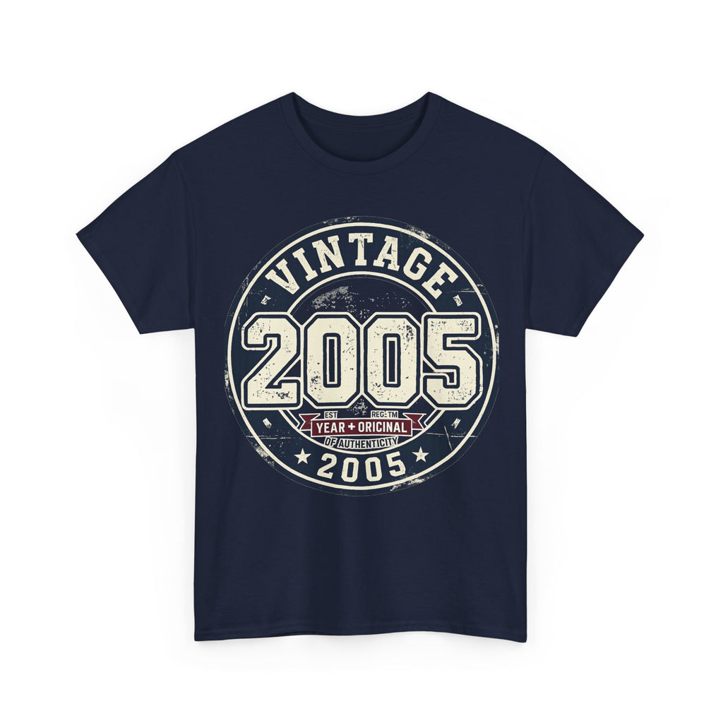 Vintage 2005 T-Shirt — Retro Birth Year Graphic Tee