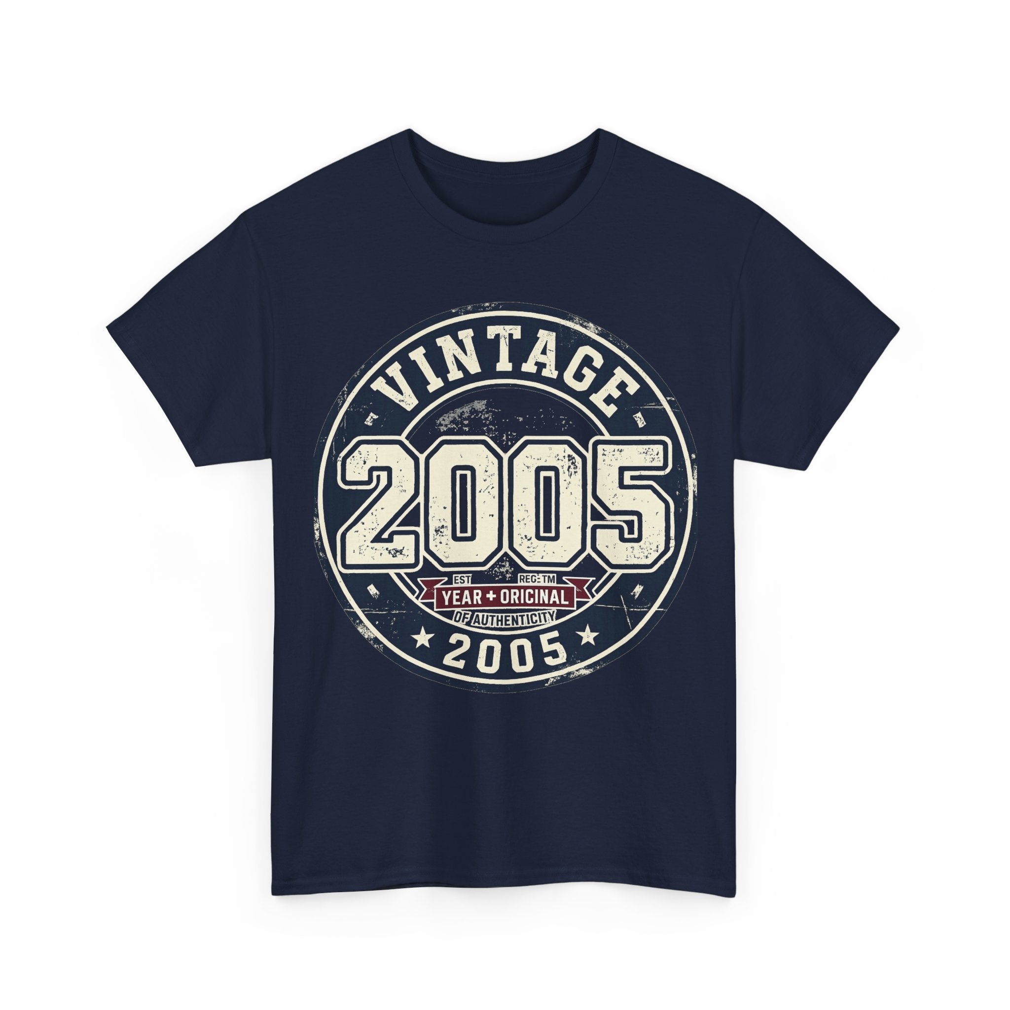 Vintage 2005 T-Shirt — Retro Birth Year Graphic Tee