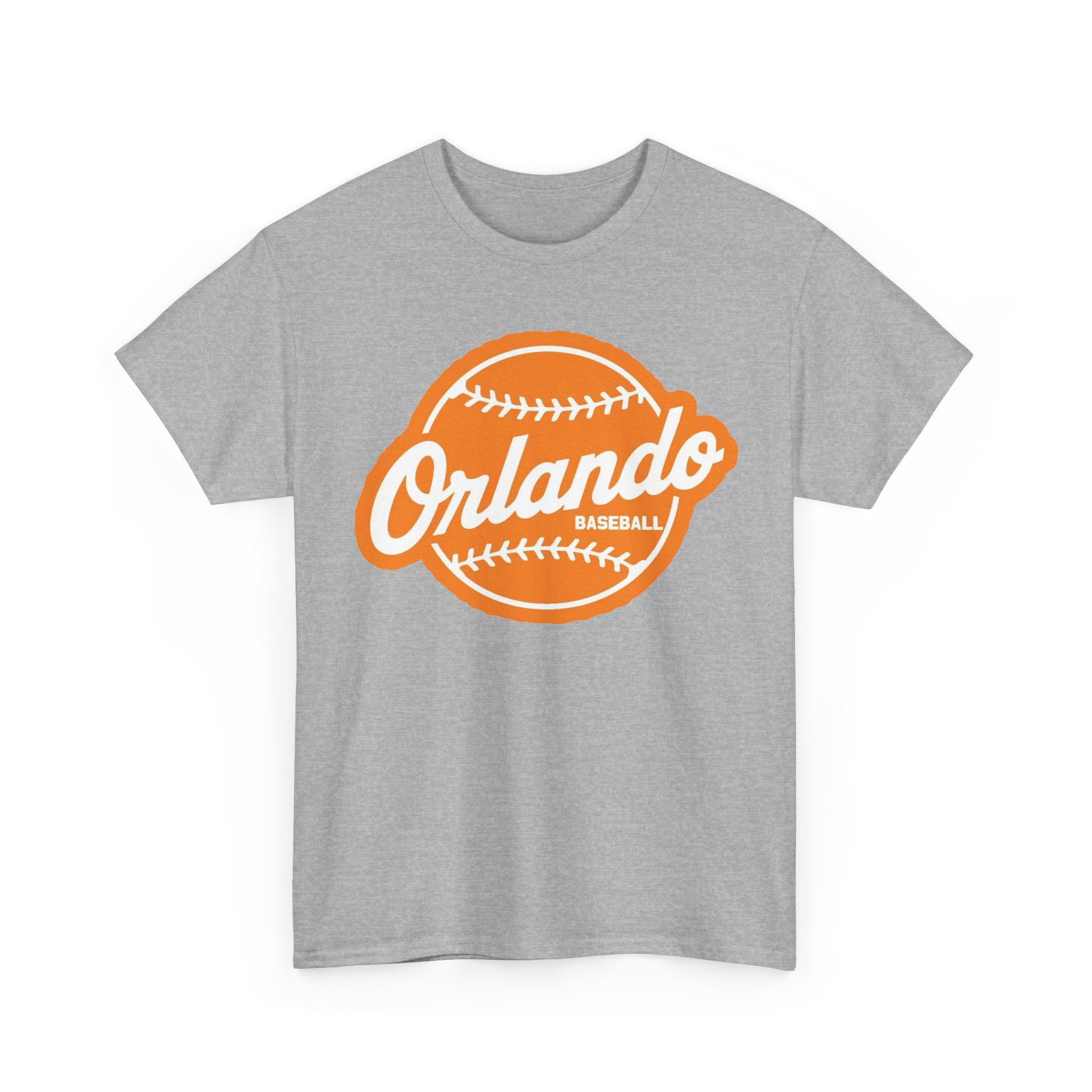 Orlando Baseball Tee — Vintage Orange Baseball Logo T‑Shirt
