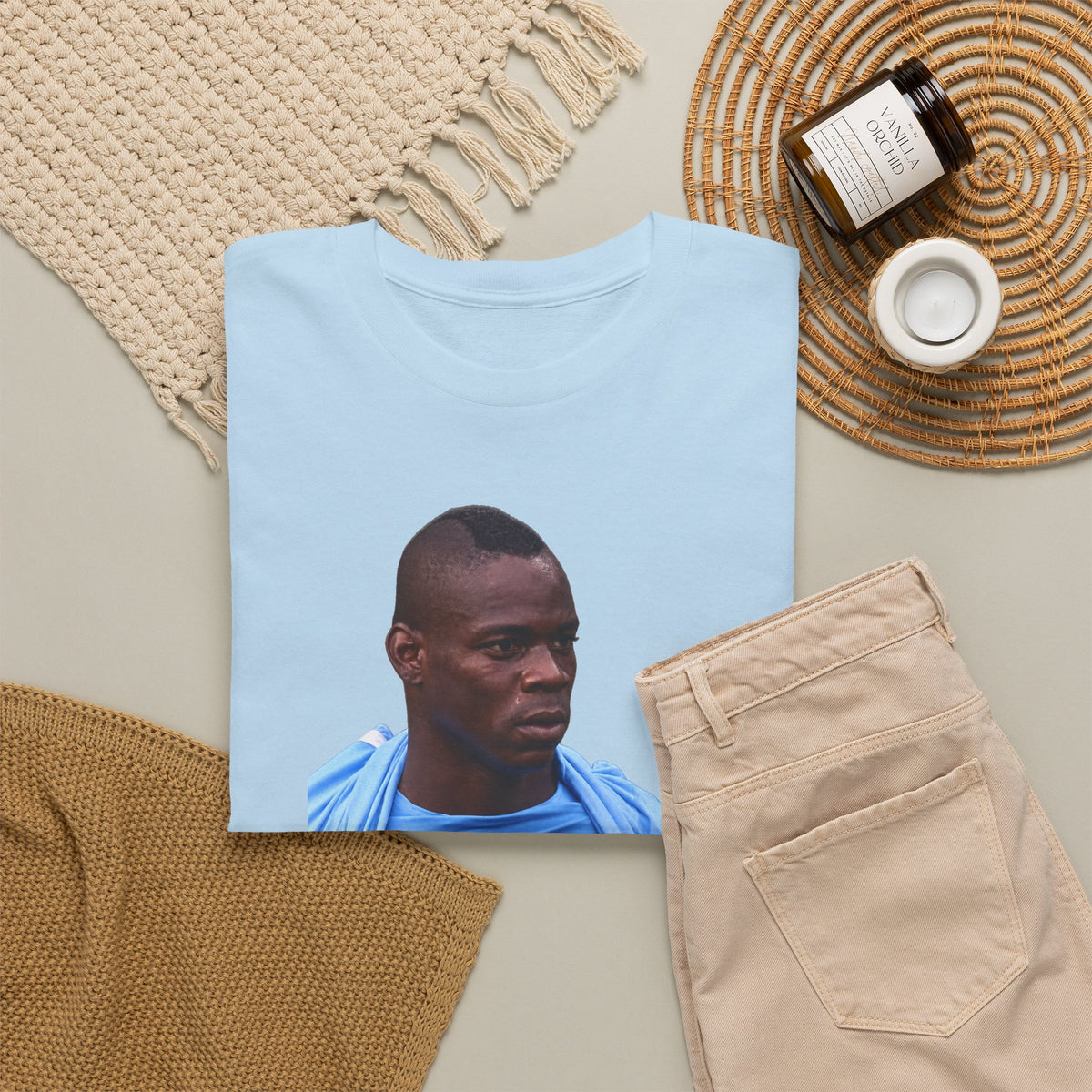 Why Always Me? Mario Balotelli Man City Graphic Cotton T-shirt