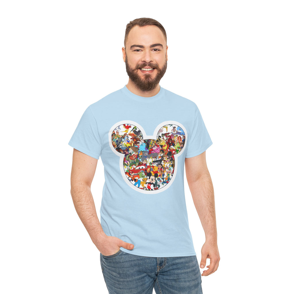 Mickey Collage T-Shirt — Vintage Disney Characters Graphic Tee