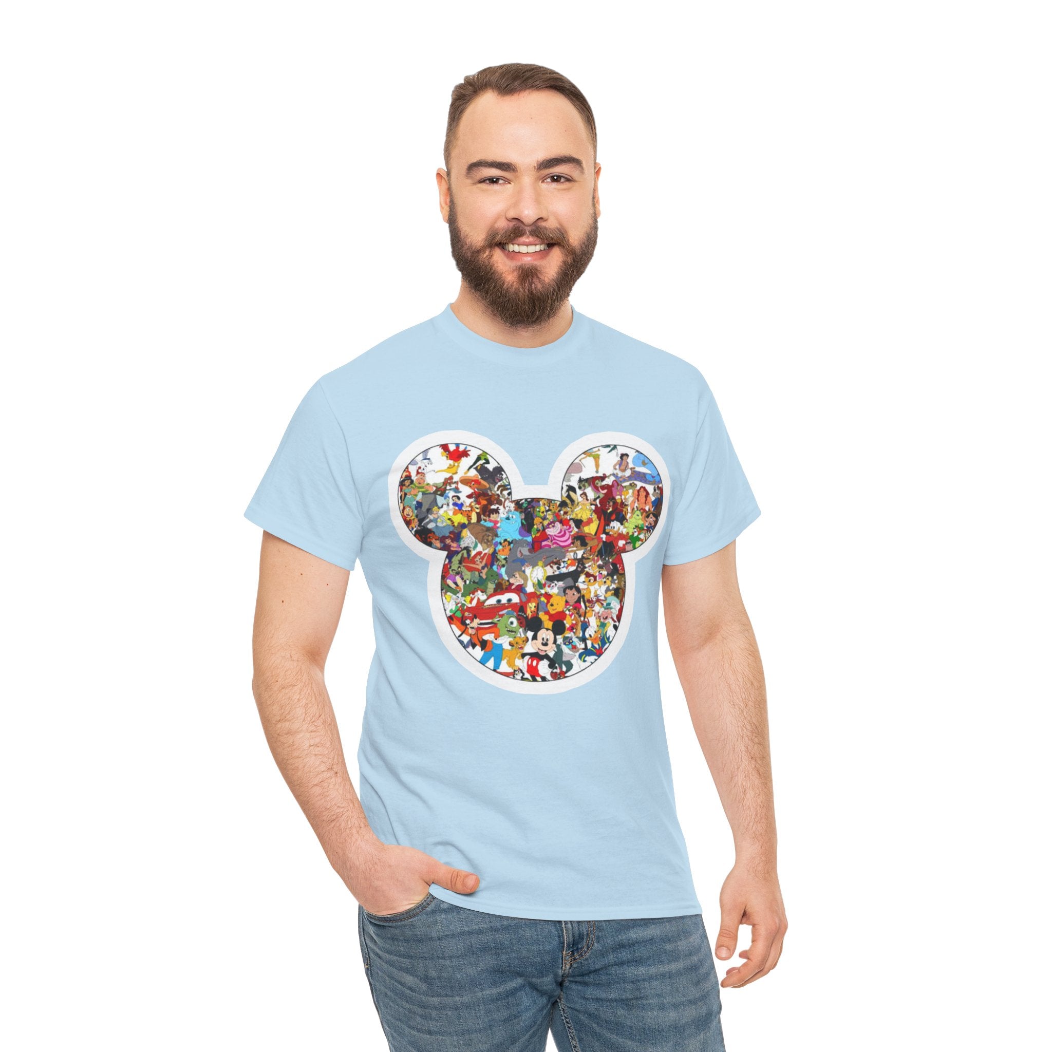 Mickey Collage T-Shirt — Vintage Disney Characters Graphic Tee