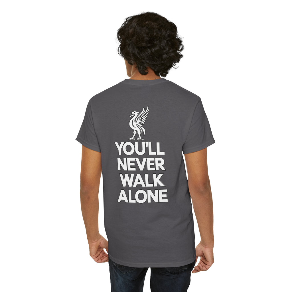 You'll Never Walk Alone T‑Shirt — Liverpool FC Crest Cotton Tee
