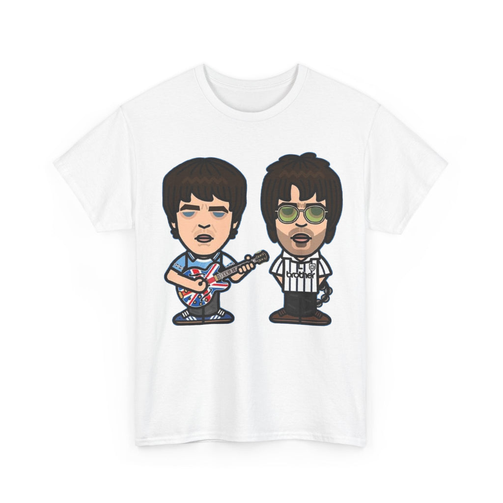 Oasis Noel & Liam Cartoon Rock Duo T-Shirt