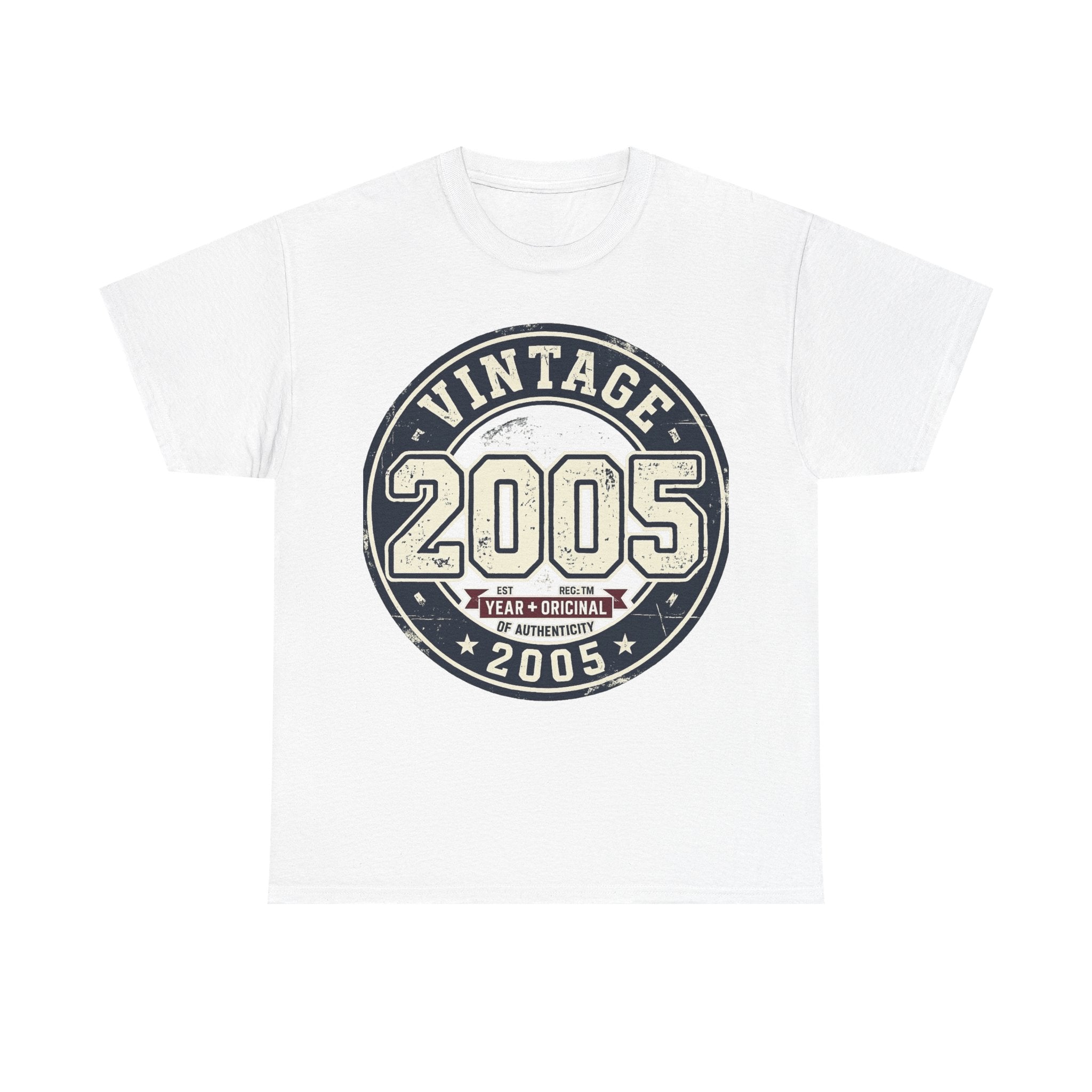 Vintage 2005 T-Shirt — Retro Birth Year Graphic Tee
