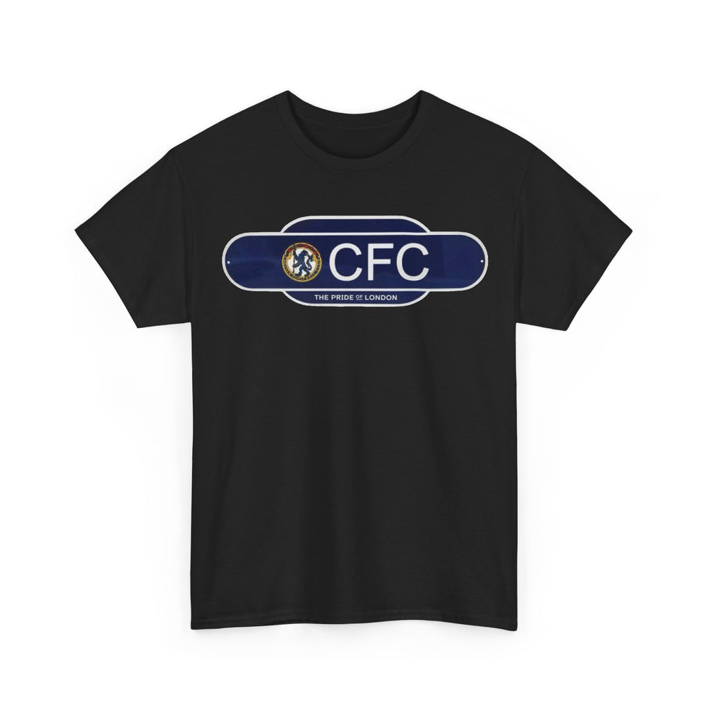 Chelsea Railway Sign Crest Logo T‑Shirt — Retro Football Badge Tee