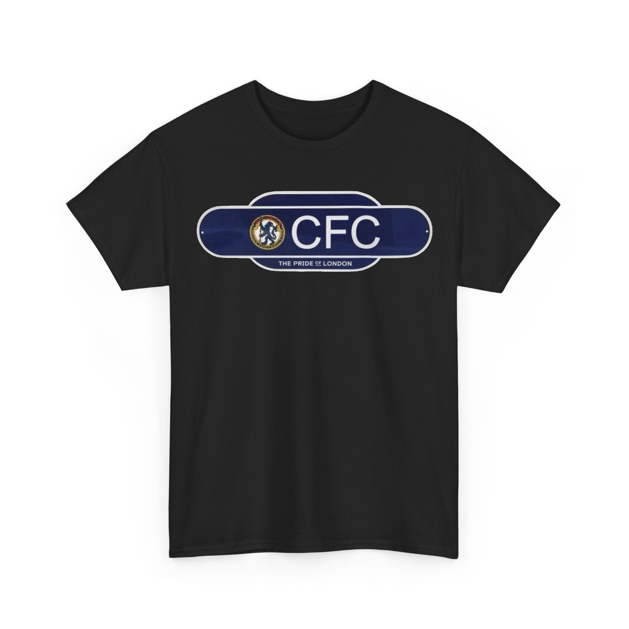 Chelsea Railway Sign Crest Logo T‑Shirt — Retro Football Badge Tee
