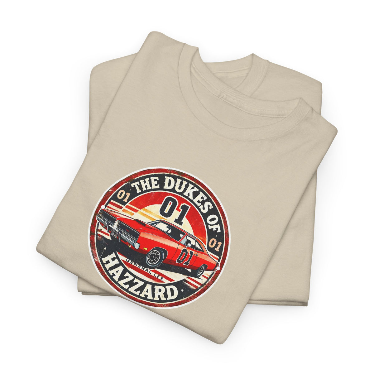 Dukes of Hazzard '01' Car Logo Cotton T-Shirt