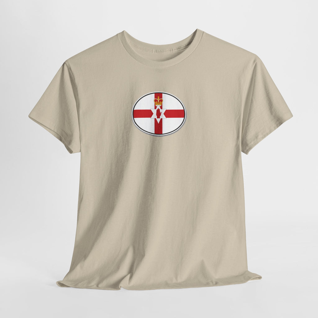 Northern Ireland Flag T‑Shirt — Small Oval Emblem Votton T-Shirt