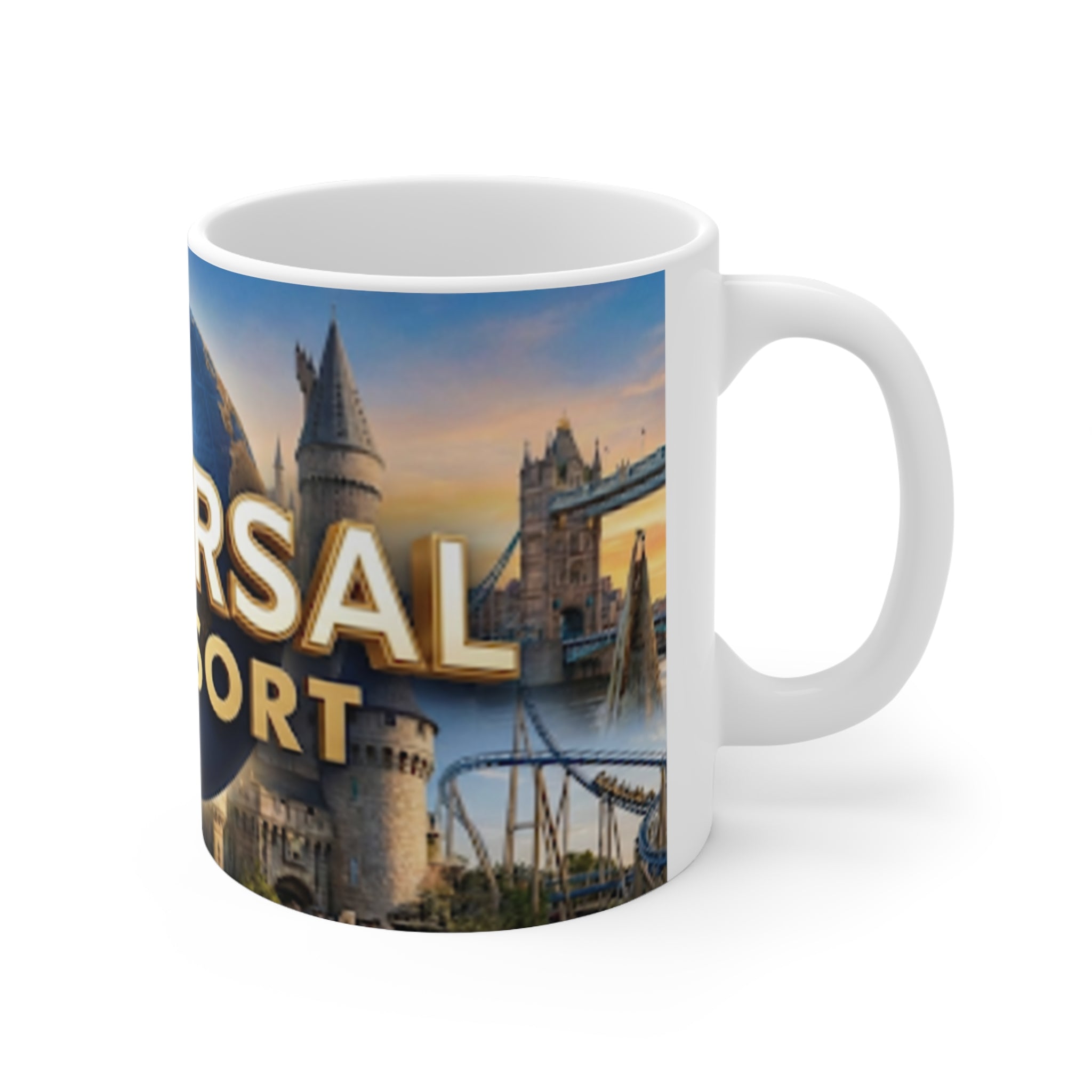 Universal UK Resort Ceramic Coffee Cups, 11oz, 15oz