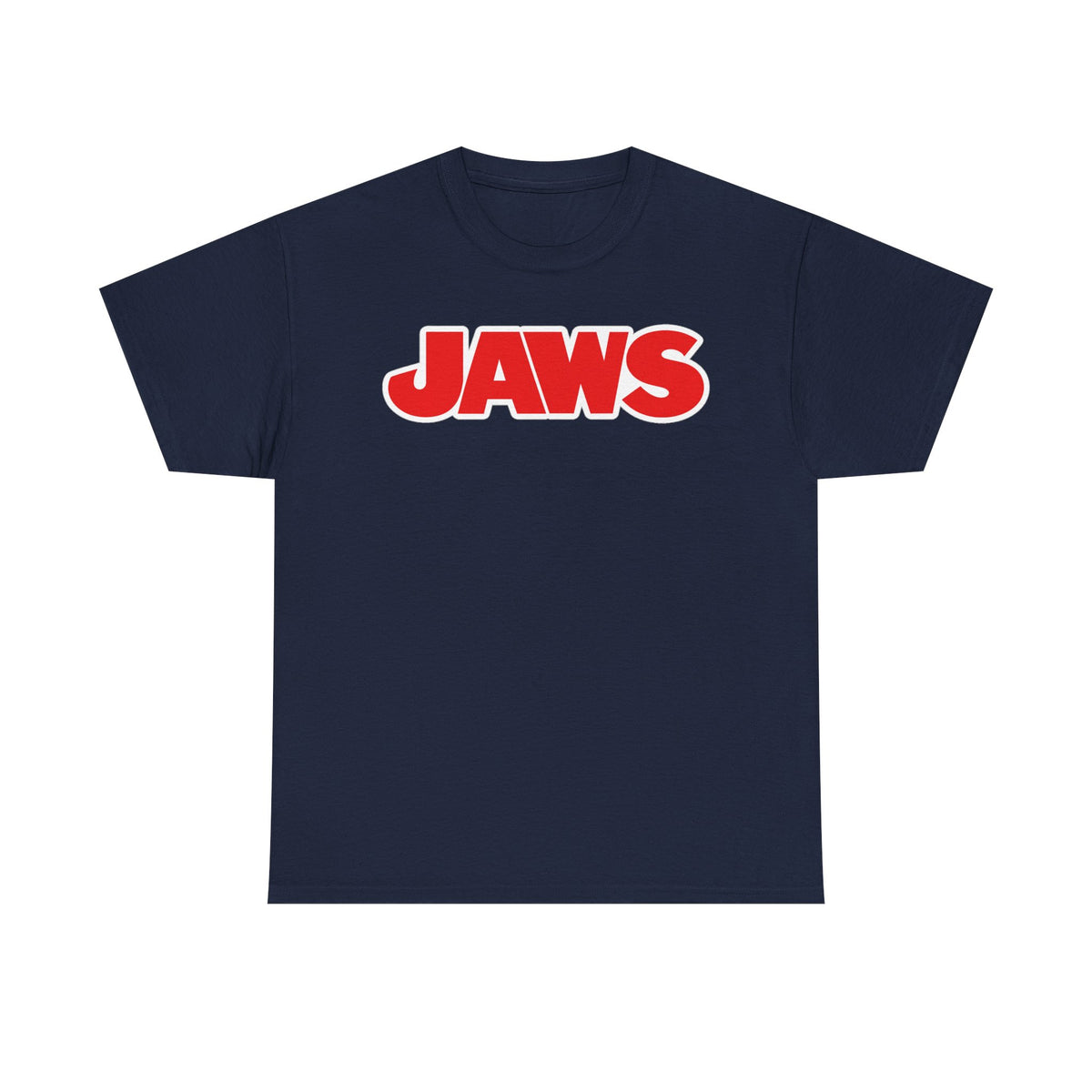 Jaws Logo Tee — Retro Red Movie Graphic T‑Shirt