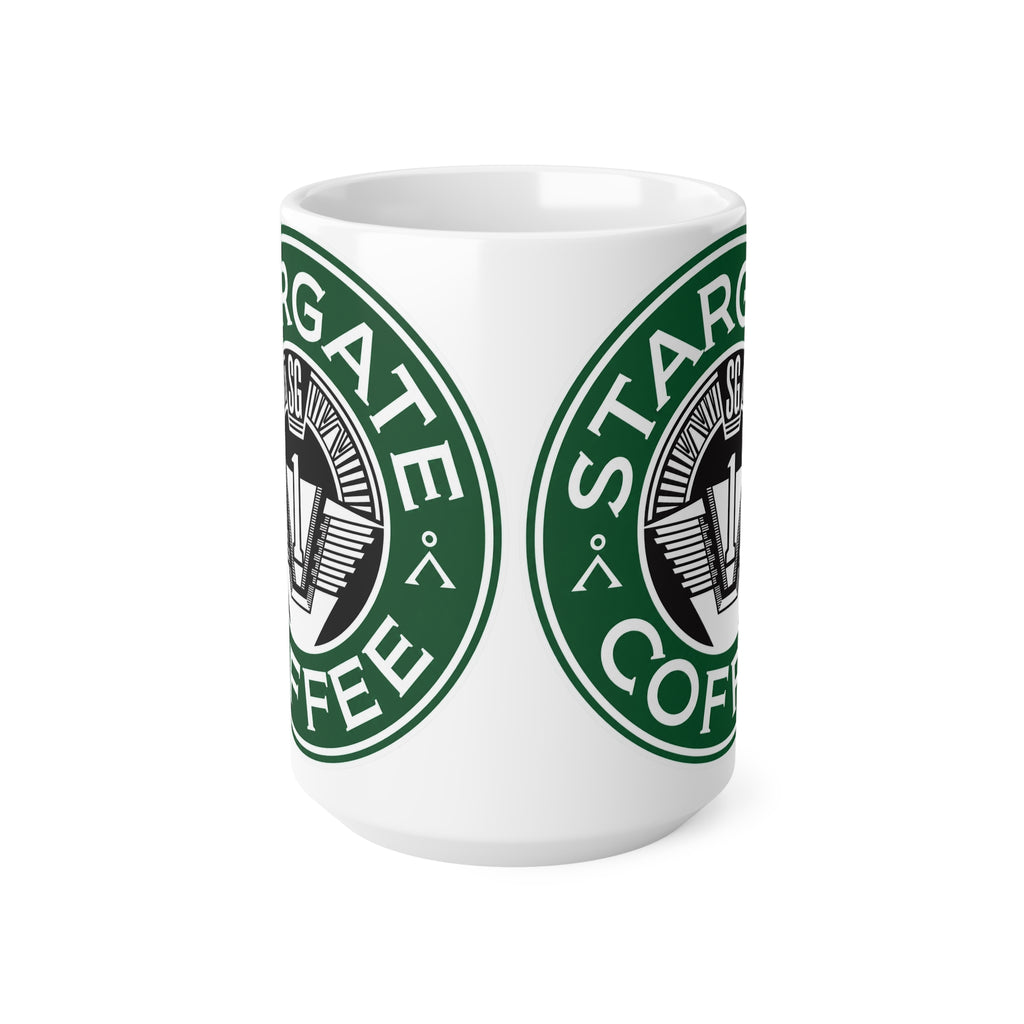 Stargate Coffee Ceramic Mug — 11oz & 15oz Branded Logo Coffee Cup