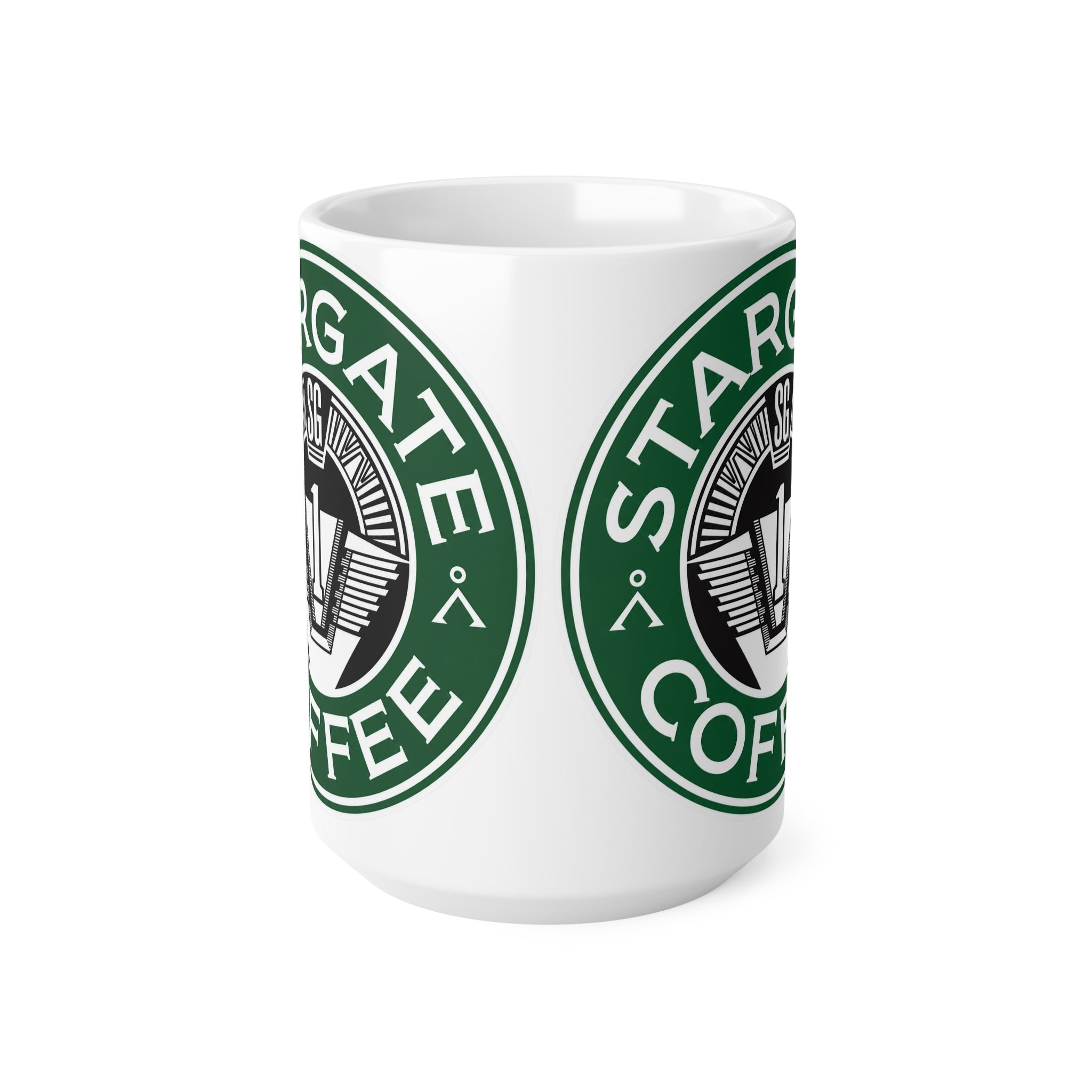Stargate Coffee Ceramic Mug — 11oz & 15oz Branded Logo Coffee Cup