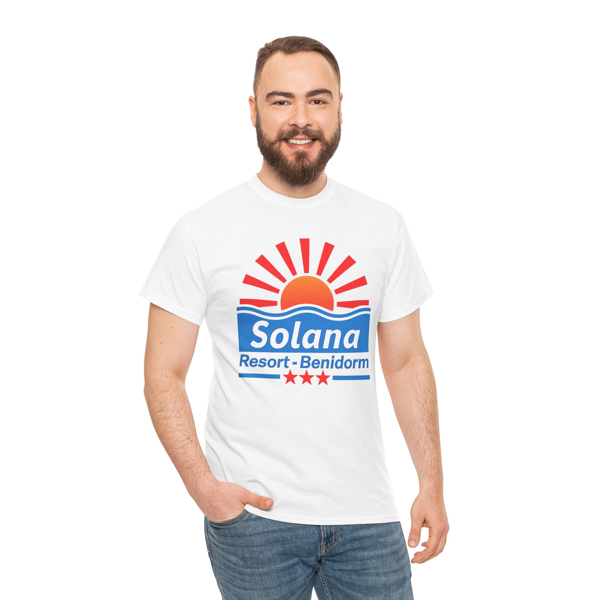 Solana Resort Benidorm T-Shirt — Vintage Beach Sunset Tee