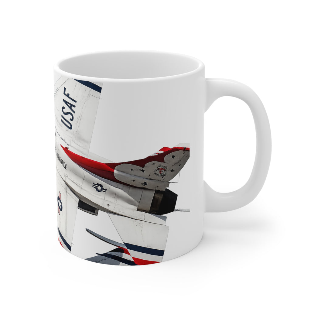 USAF Thunderbirds Jet Ceramic Mug — 11oz & 15oz Coffee Cup
