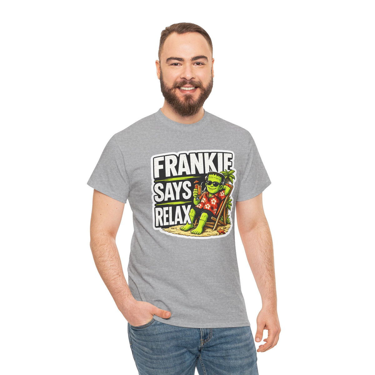 Frankie Says Relax Funny Graphic Cotton T-Shirt