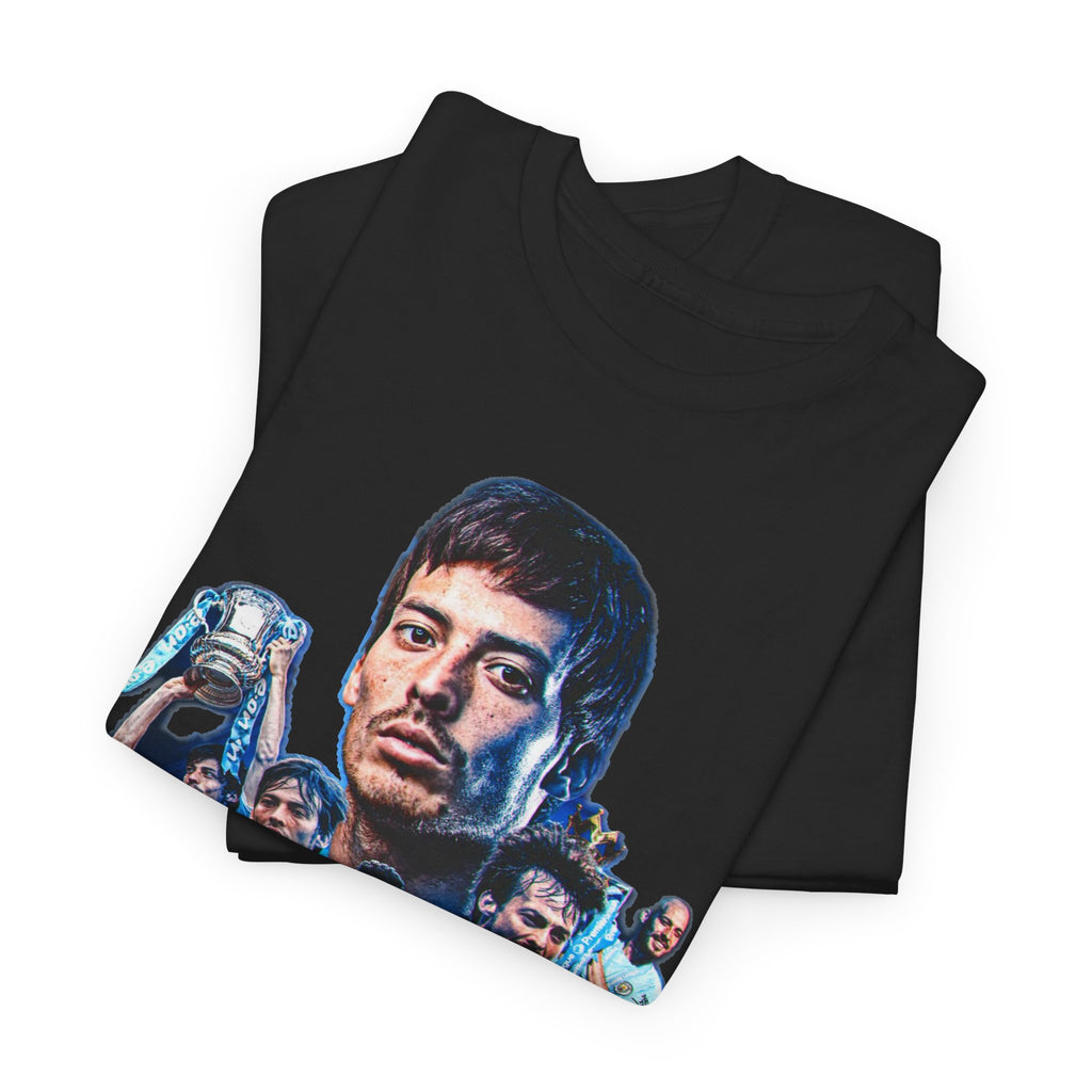 David Silva Manchester City Soccer Tee — Classic Player Portrait Football Shirt