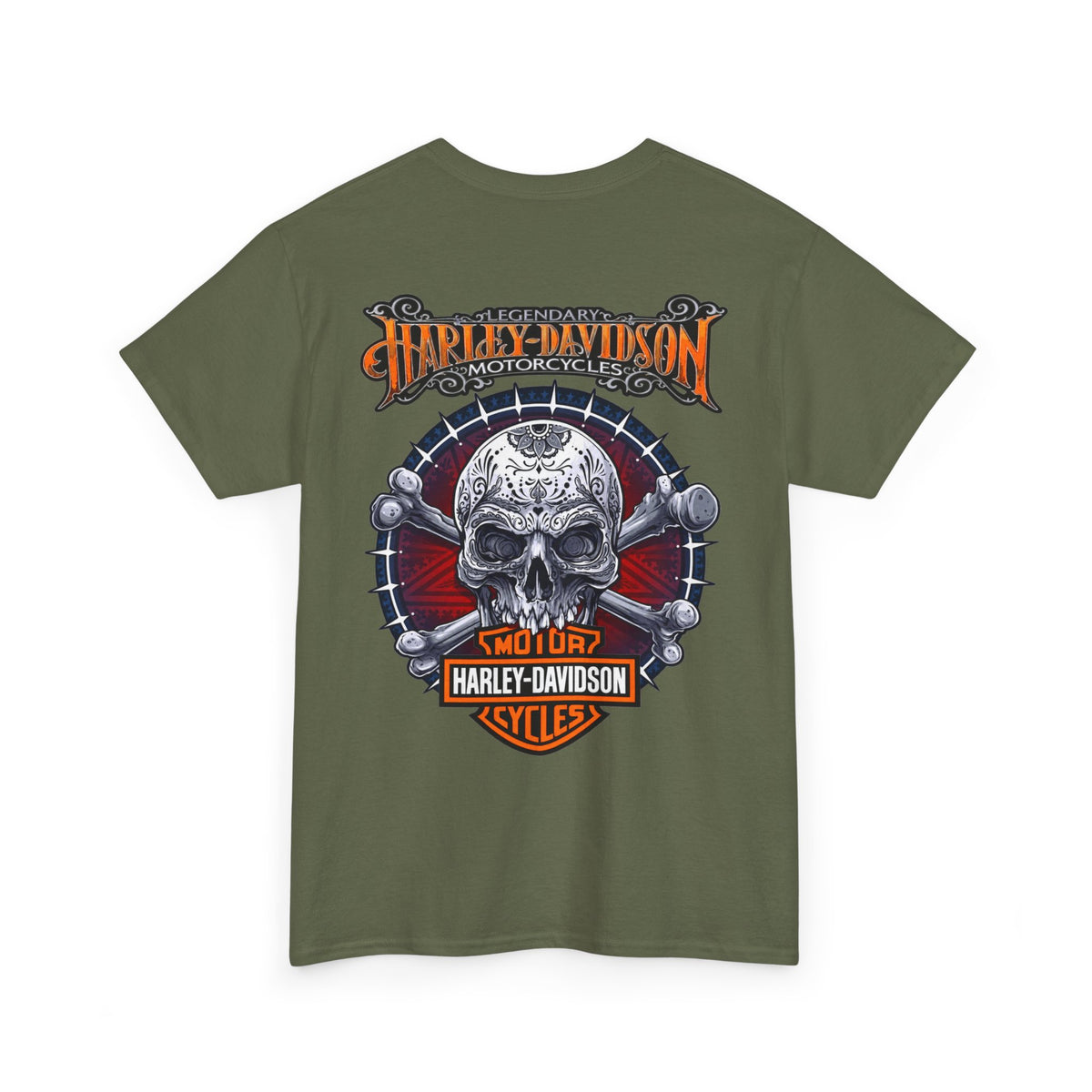 Harley-Davidson Skull Logo Cotton T‑Shirt