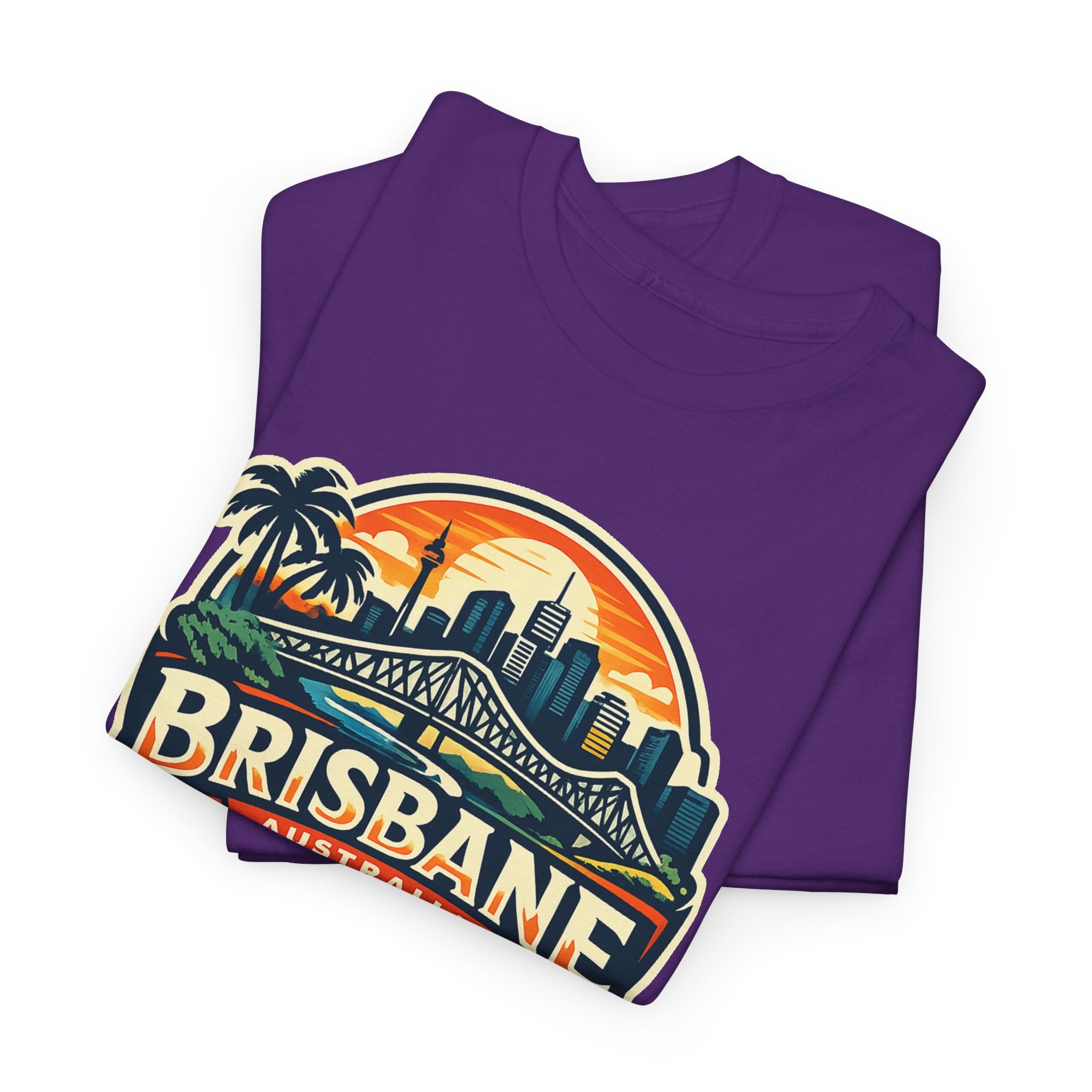 Brisbane Australia Vintage Sunset T-Shirt