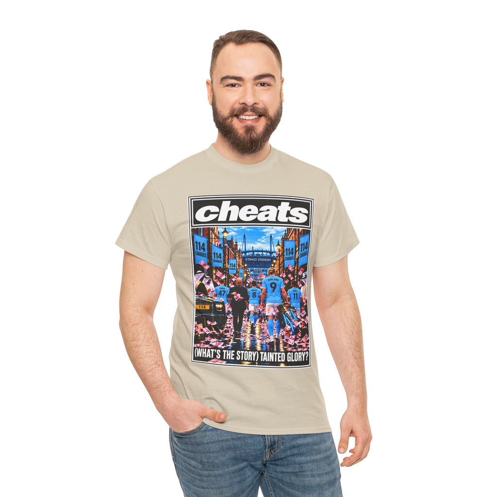 Cheats “What’s the Story? Tainted Glory?” Sports Graphic Cotton T-Shirt