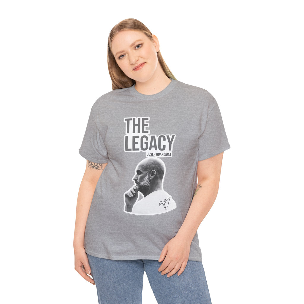 Pep Guardiola Manchester City The Legacy Tee — Inspirational Portrait Graphic T-Shirt