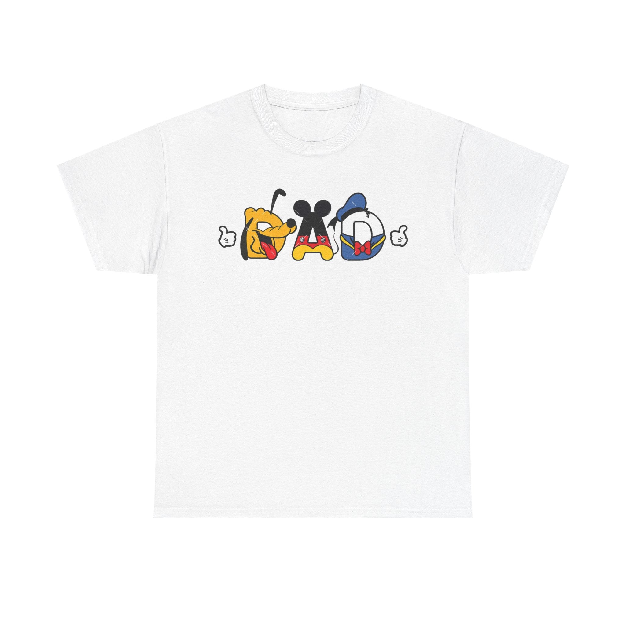 Disney Dad Character Graphic Tee — Playful Colorful Character Icons T-Shirt
