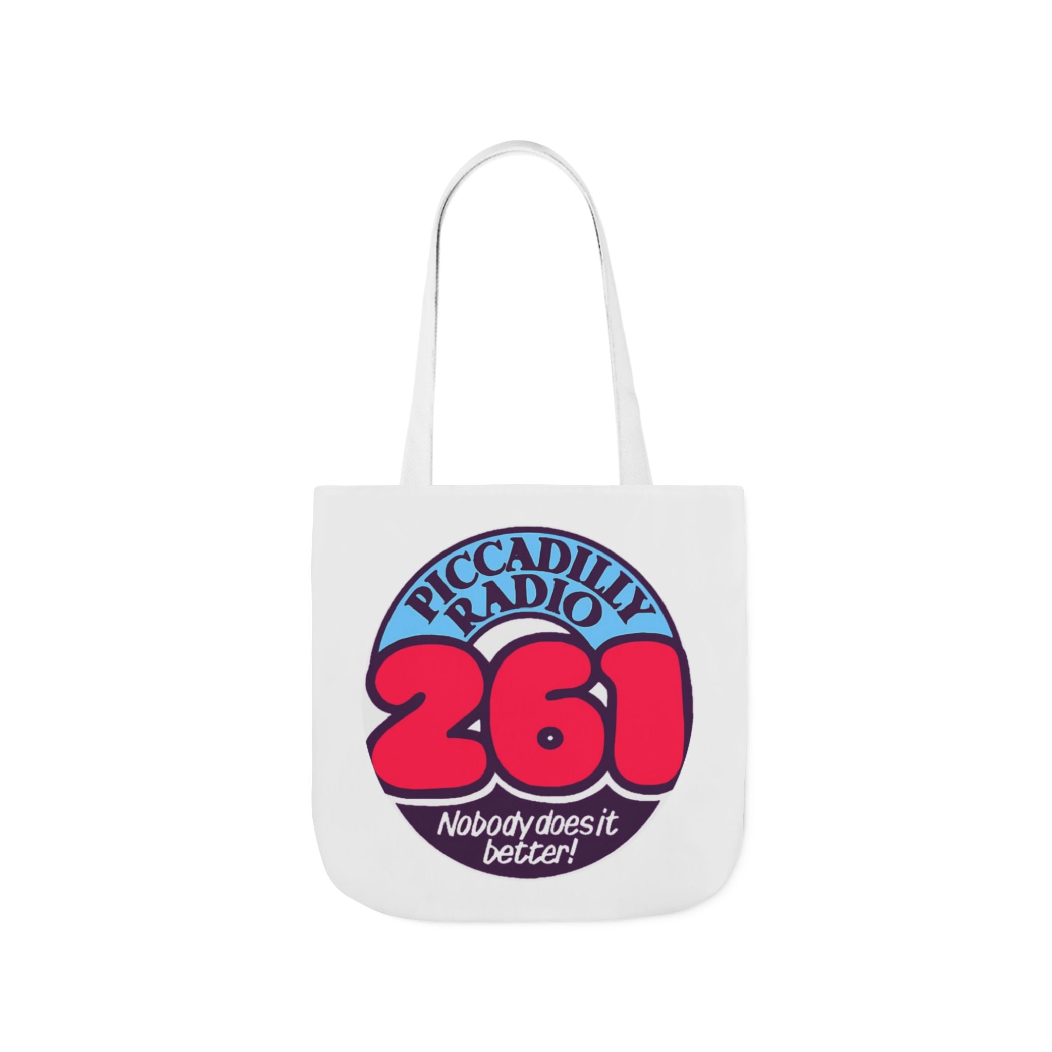 Tote Bag — Retro 'Piccadilly Radio 261' Vintage Logo Canvas Tote