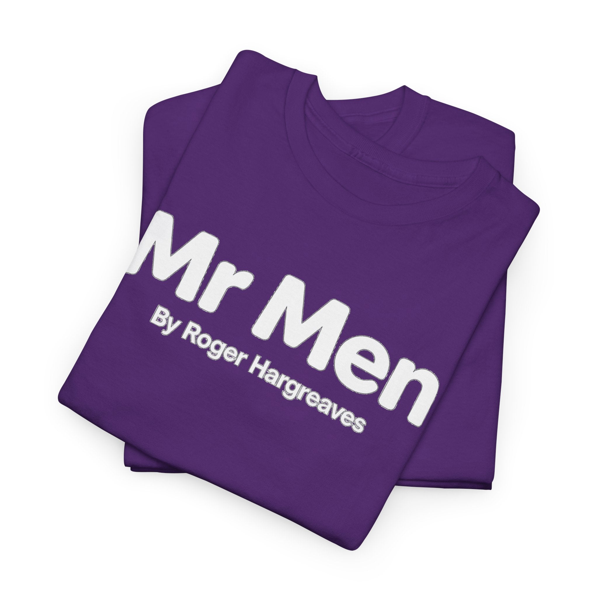 Mr Men T-Shirt – Retro 'Mr Men by Roger Hargreaves' Logo Tee