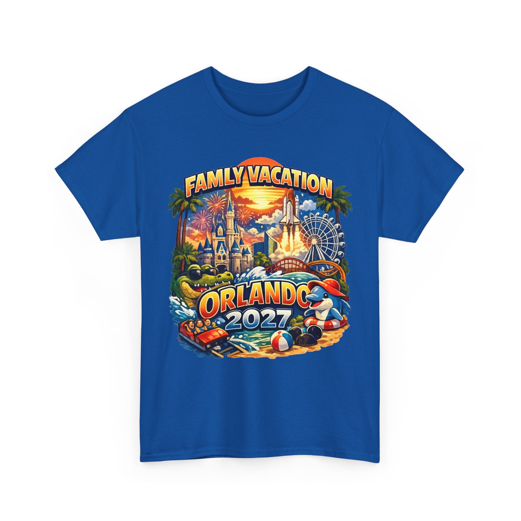 Family Vacation Orlando 2027 T-Shirt — Vintage Theme Park Souvenir Tee
