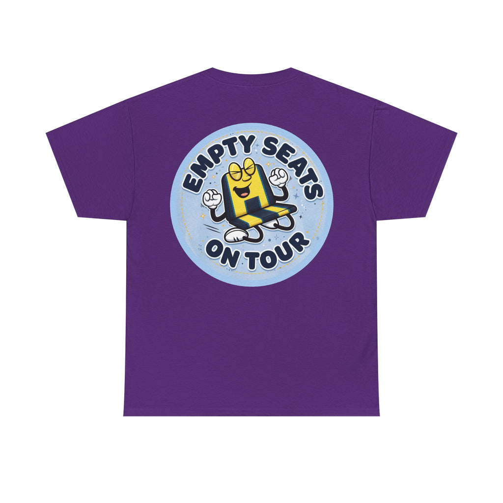 Manchester City T‑Shirt — "Empty Seats On Tour" Cartoon Seat Graphic Tee
