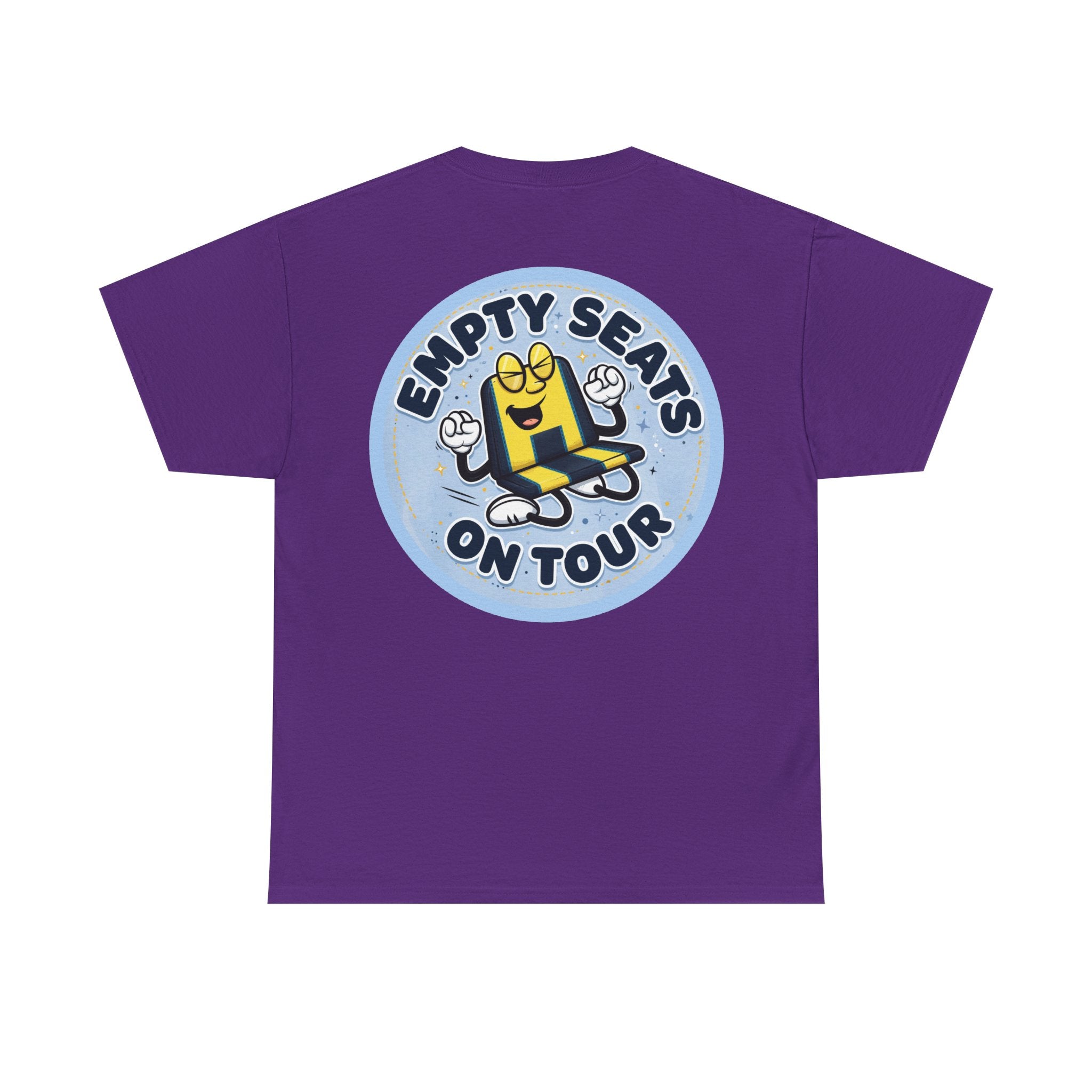 Manchester City T‑Shirt — "Empty Seats On Tour" Cartoon Seat Graphic Tee