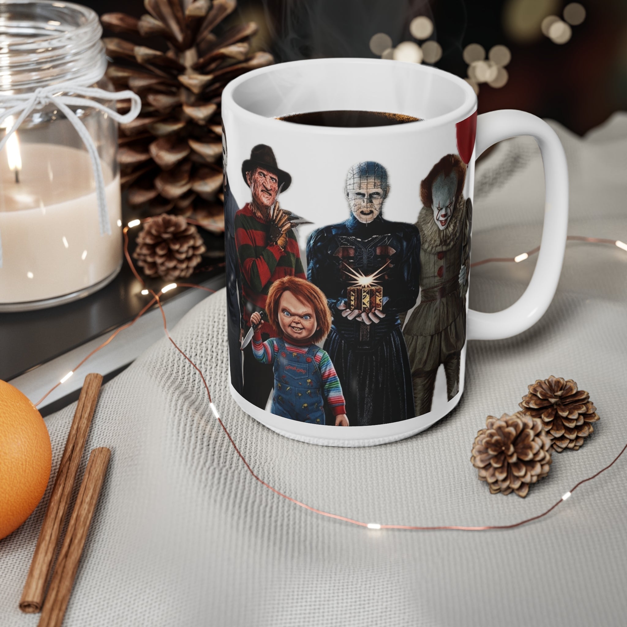 Horror Icon Mug — Classic Movie Slasher Characters 11oz/15oz