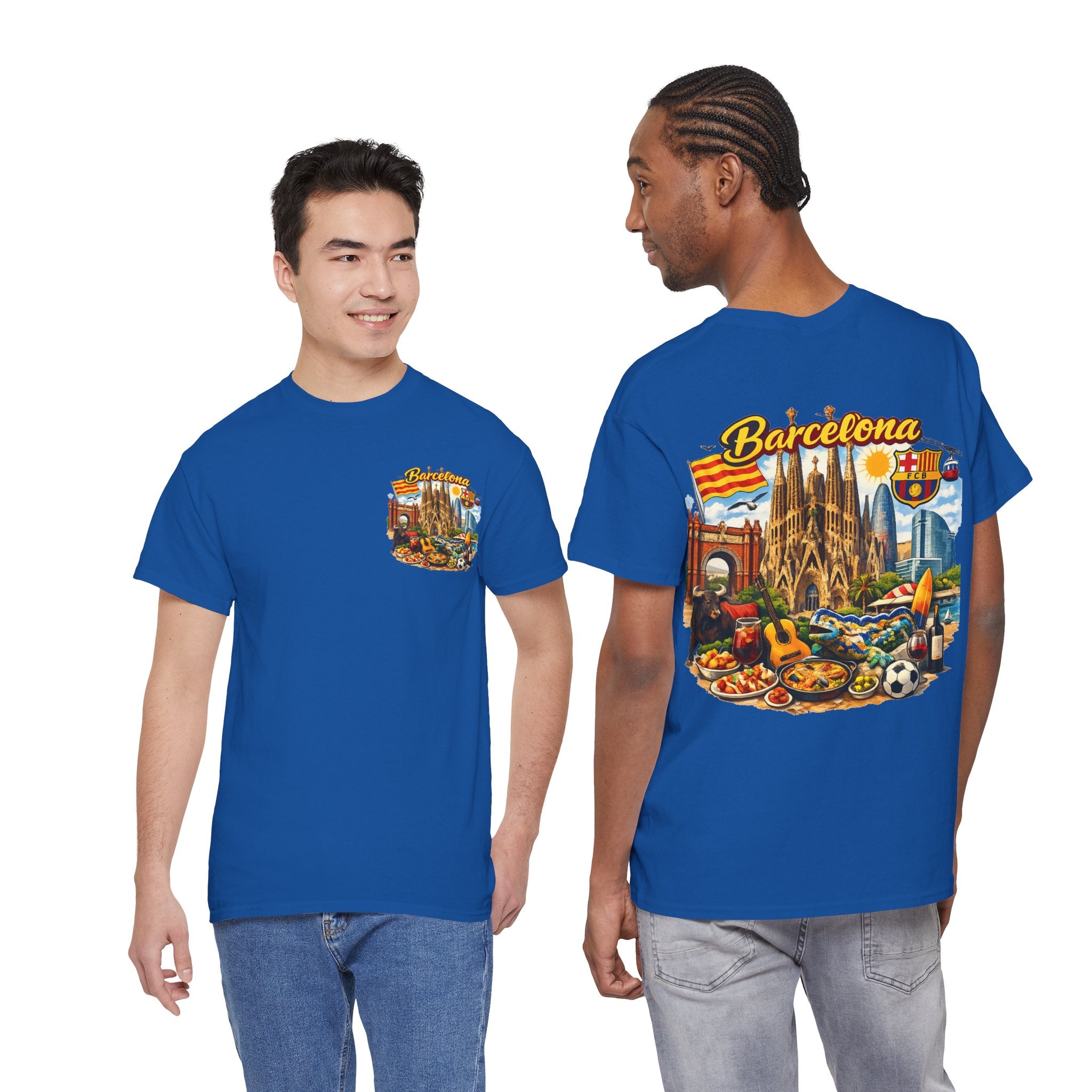 Barcelona Souvenir T‑Shirt — Vintage City Collage Tee