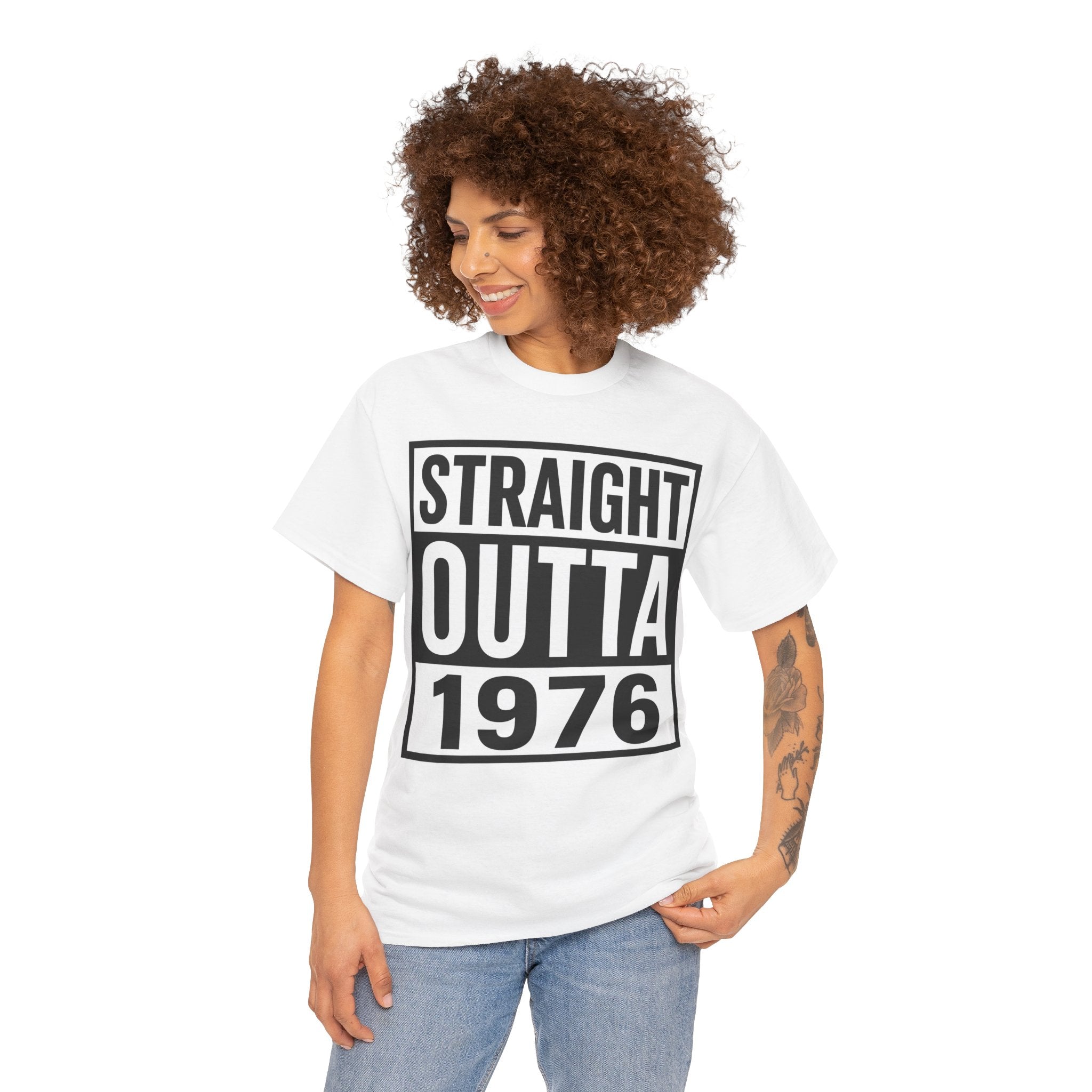 Straight Outta 1976 T-Shirt — Retro 1976 Birthday Tee