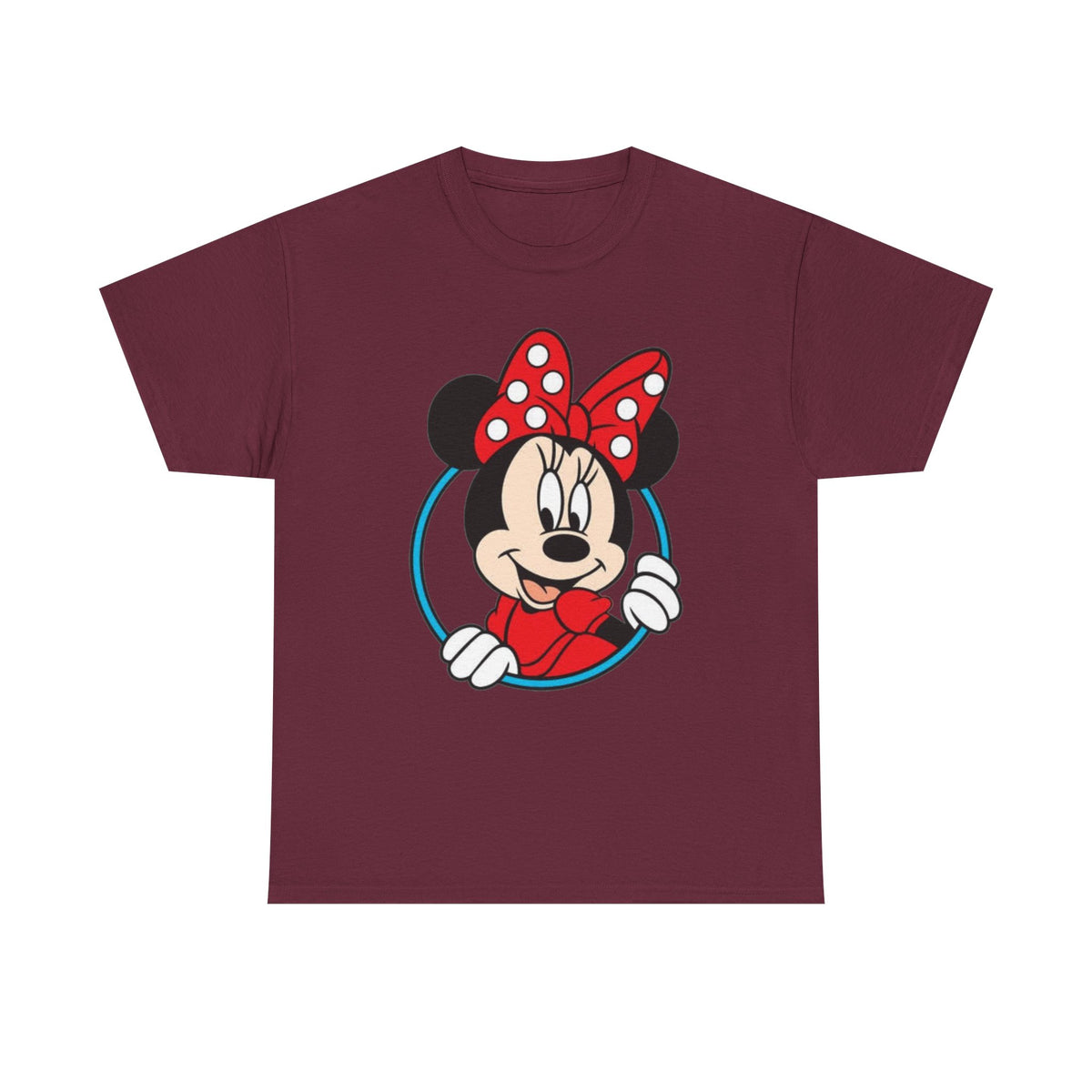 Minnie Mouse Retro Peeking Cotton T-Shirt / Tee