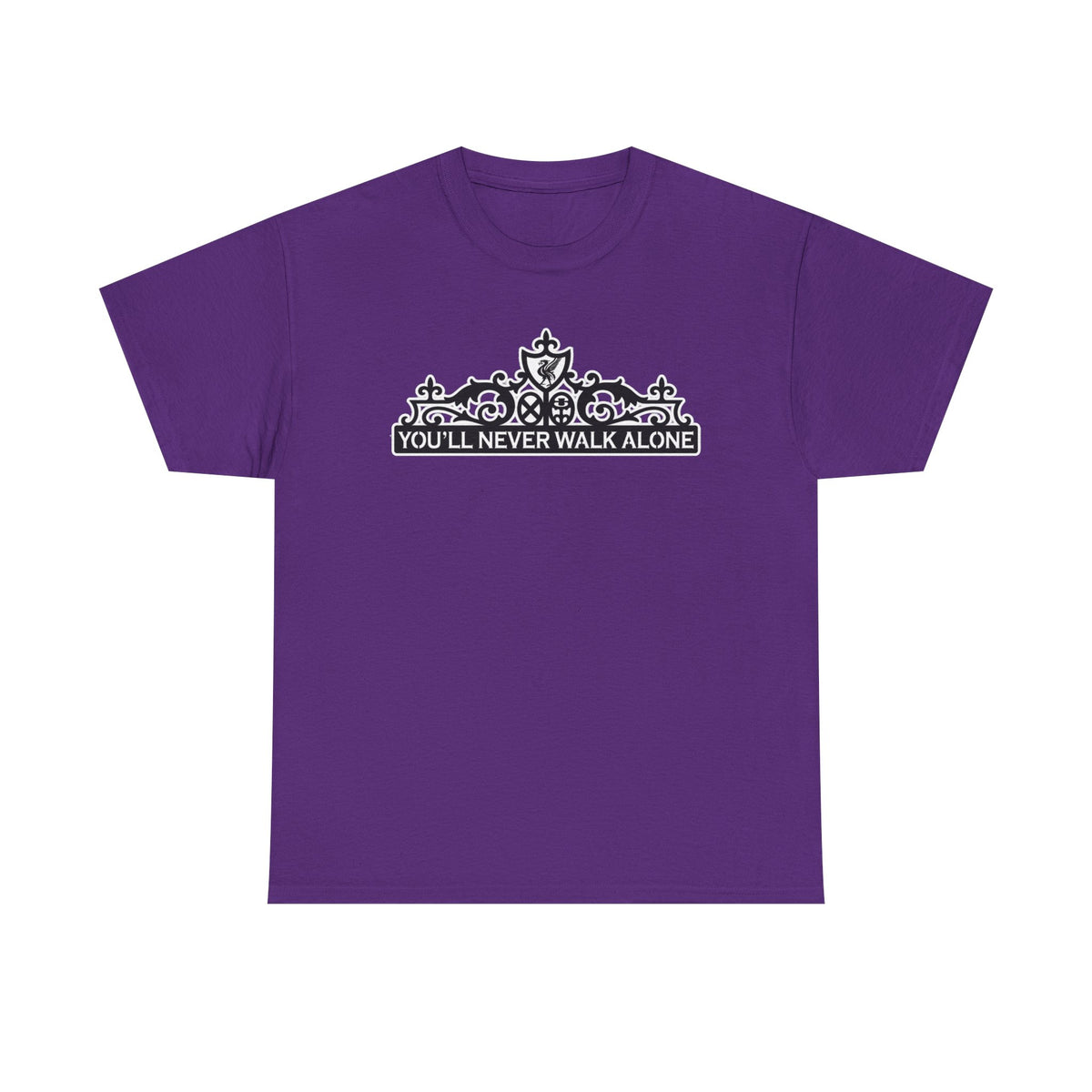 You'll Never Walk Alone T‑Shirt — Liverpool FC Crest Cotton Tee