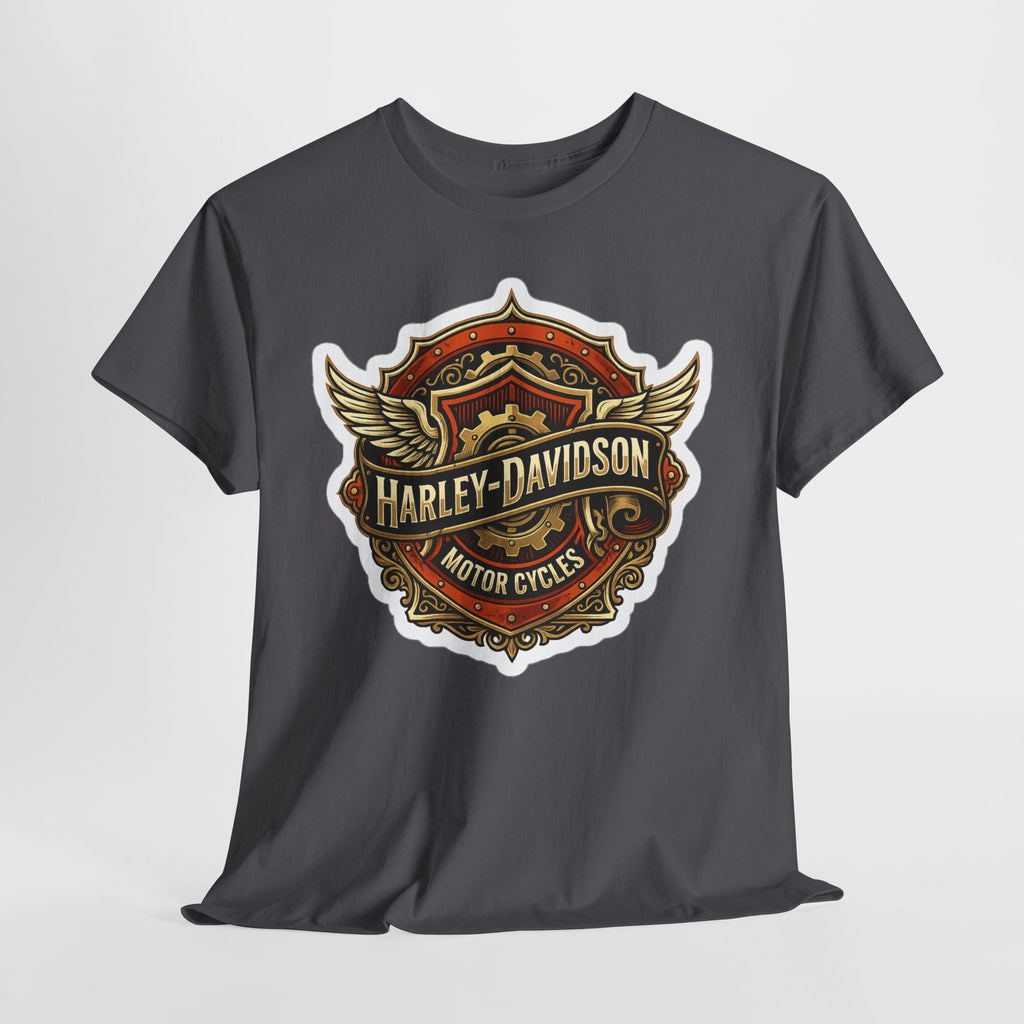 Harley-Davidson Flame Skull Inspired Cotton T-Shirt