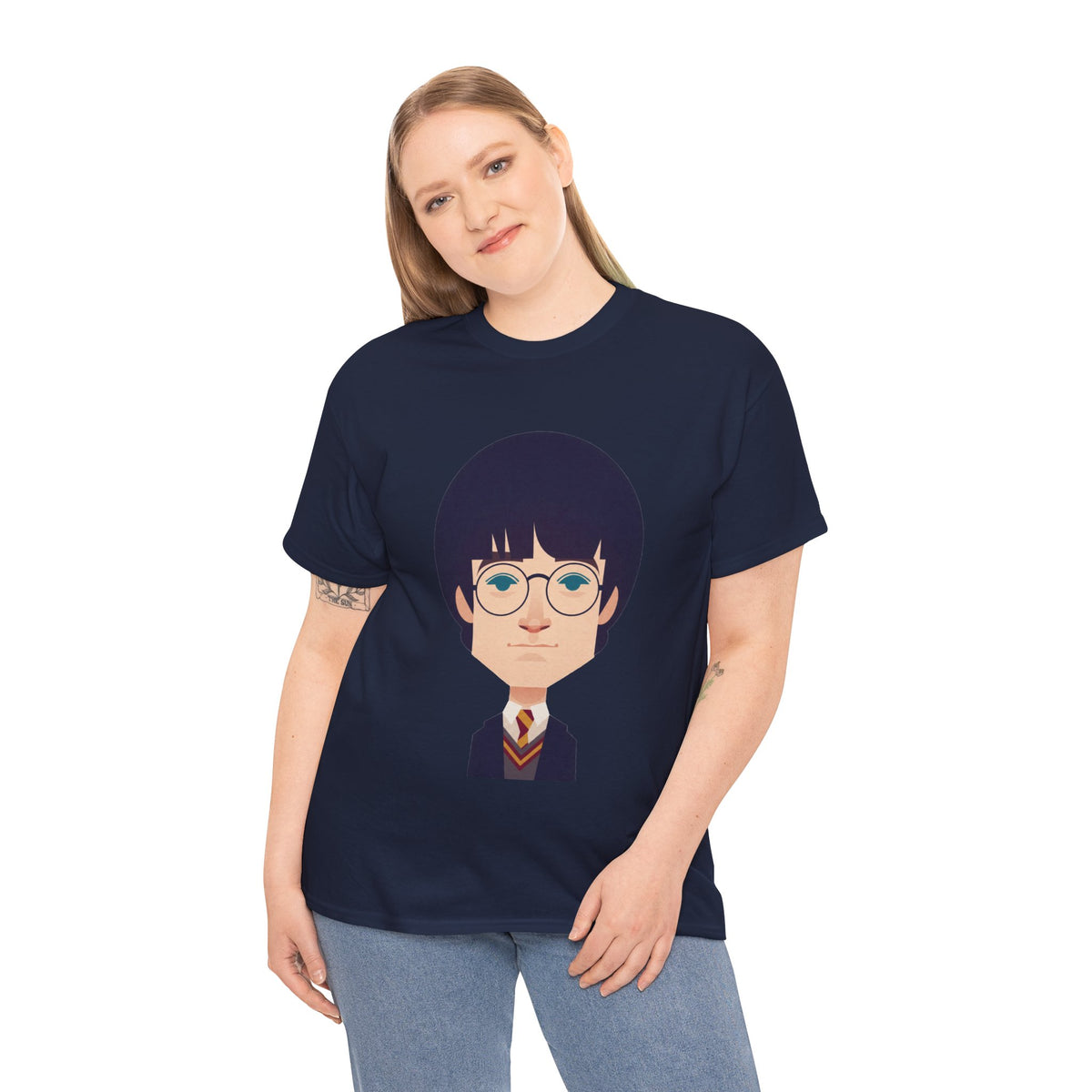 Harry Potter Wizard School Boy Cartoon Cotton T-Shirt