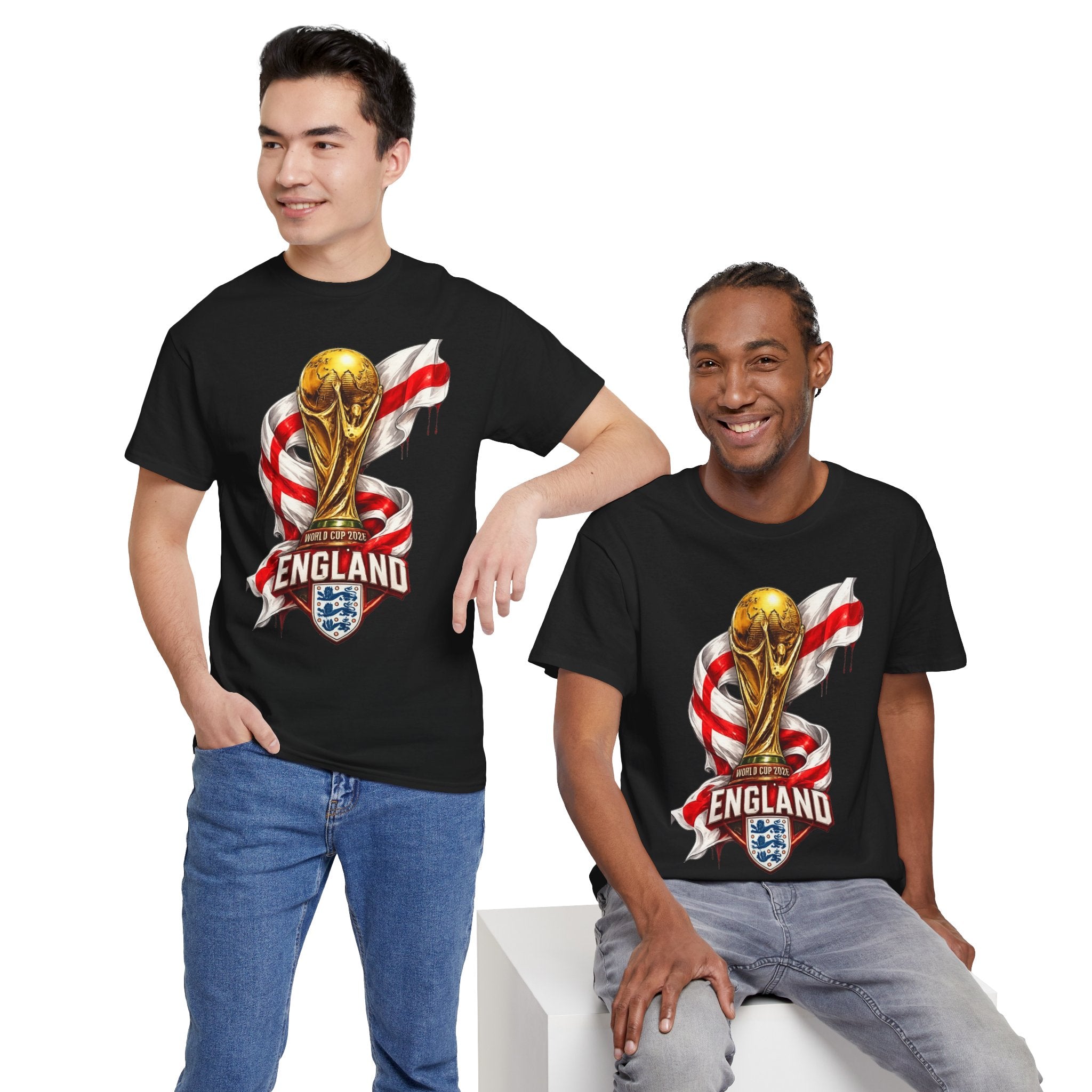 England World Cup Trophy T‑Shirt — St George's Cross Football Fan Tee