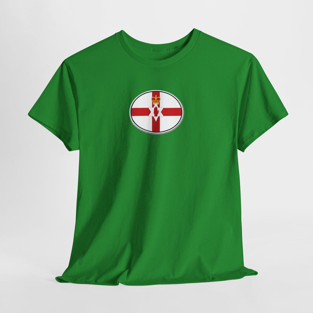 Northern Ireland Flag T‑Shirt — Small Oval Emblem Votton T-Shirt