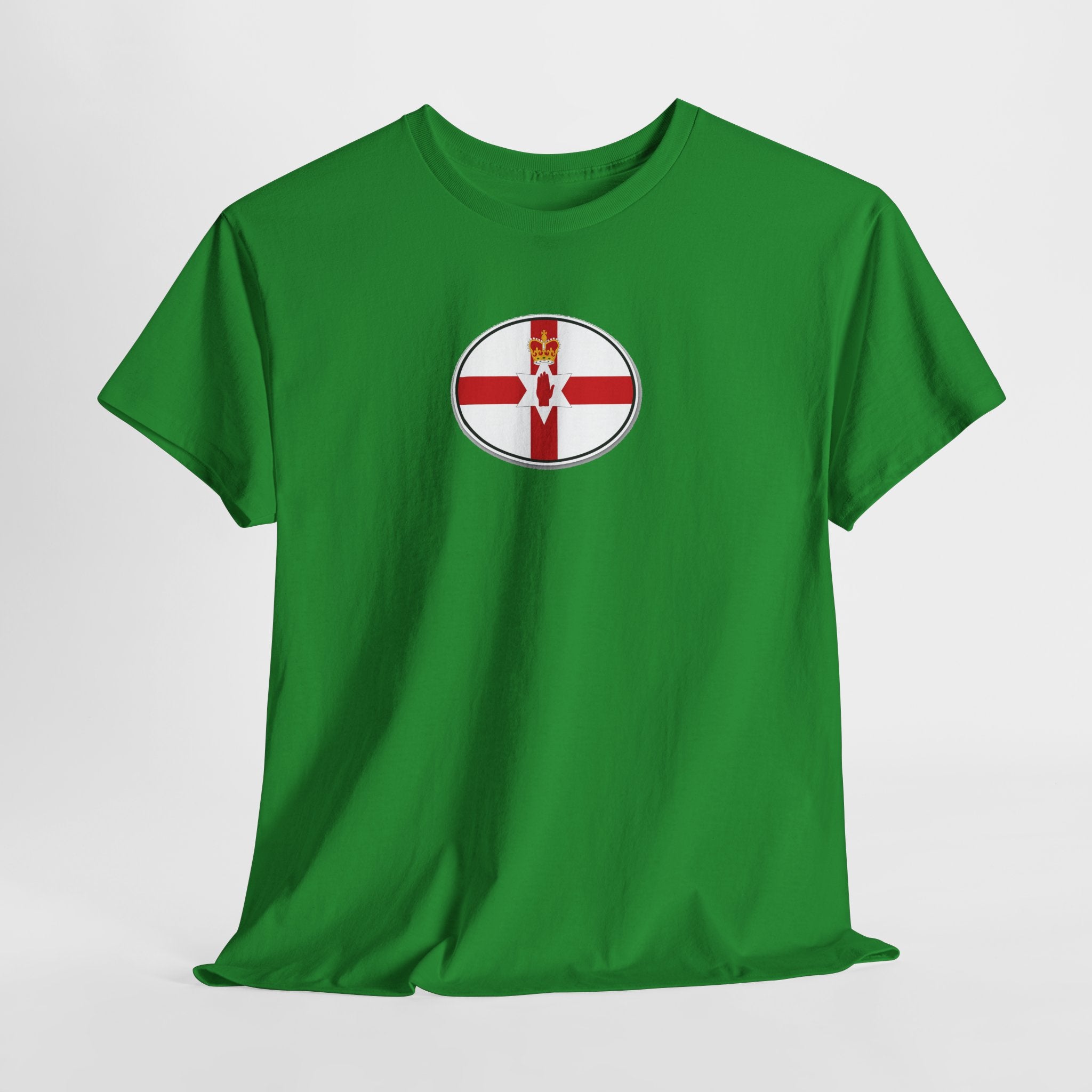 Northern Ireland Flag T‑Shirt — Small Oval Emblem Votton T-Shirt