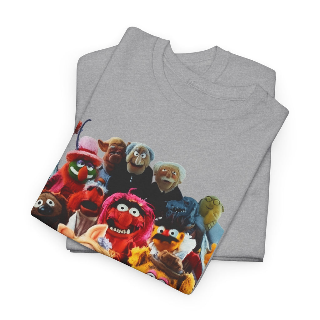 Muppets Puppet Ensemble Graphic Tee — Fun Family Cartoon Shirt
