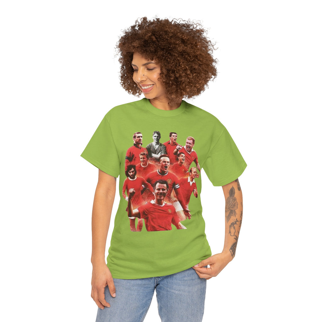 Manchester United Legends T‑Shirt — Retro Team Collage Football Tee