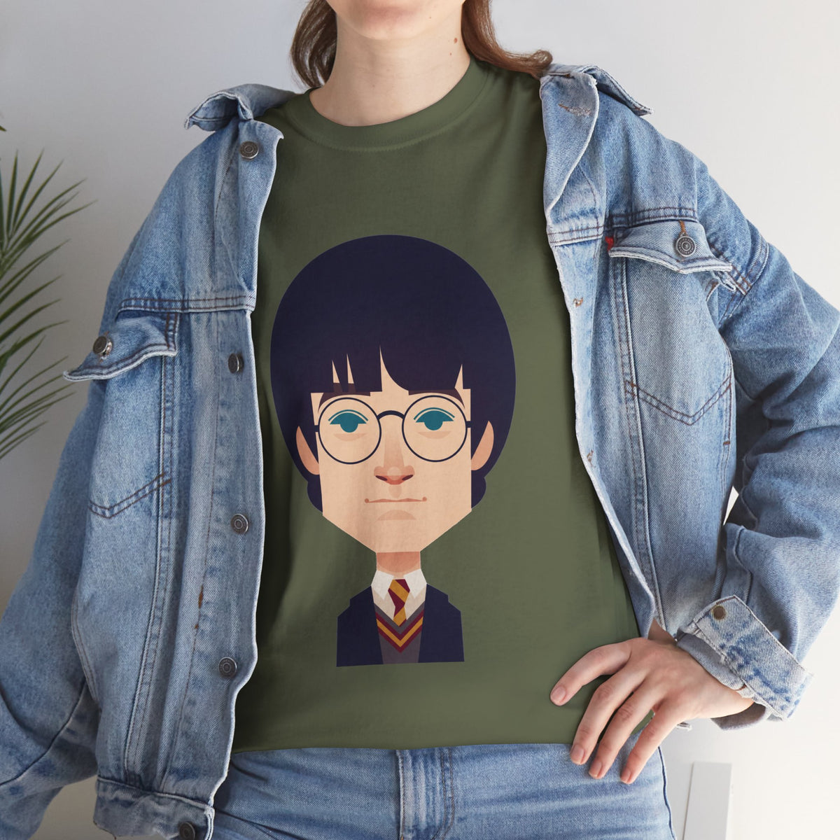 Harry Potter Wizard School Boy Cartoon Cotton T-Shirt