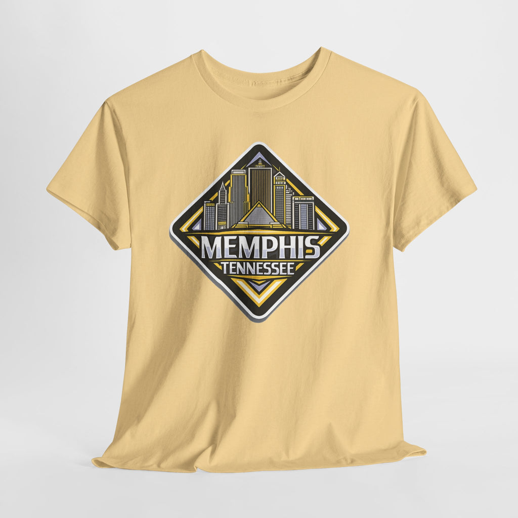 Memphis Tennessee Skyline T‑Shirt — Retro City Badge Tee