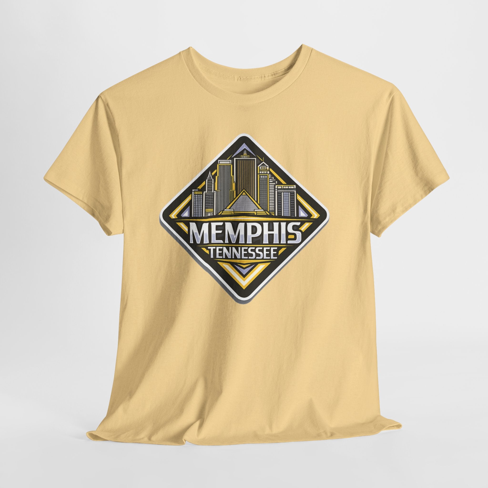 Memphis Tennessee Skyline T‑Shirt — Retro City Badge Tee