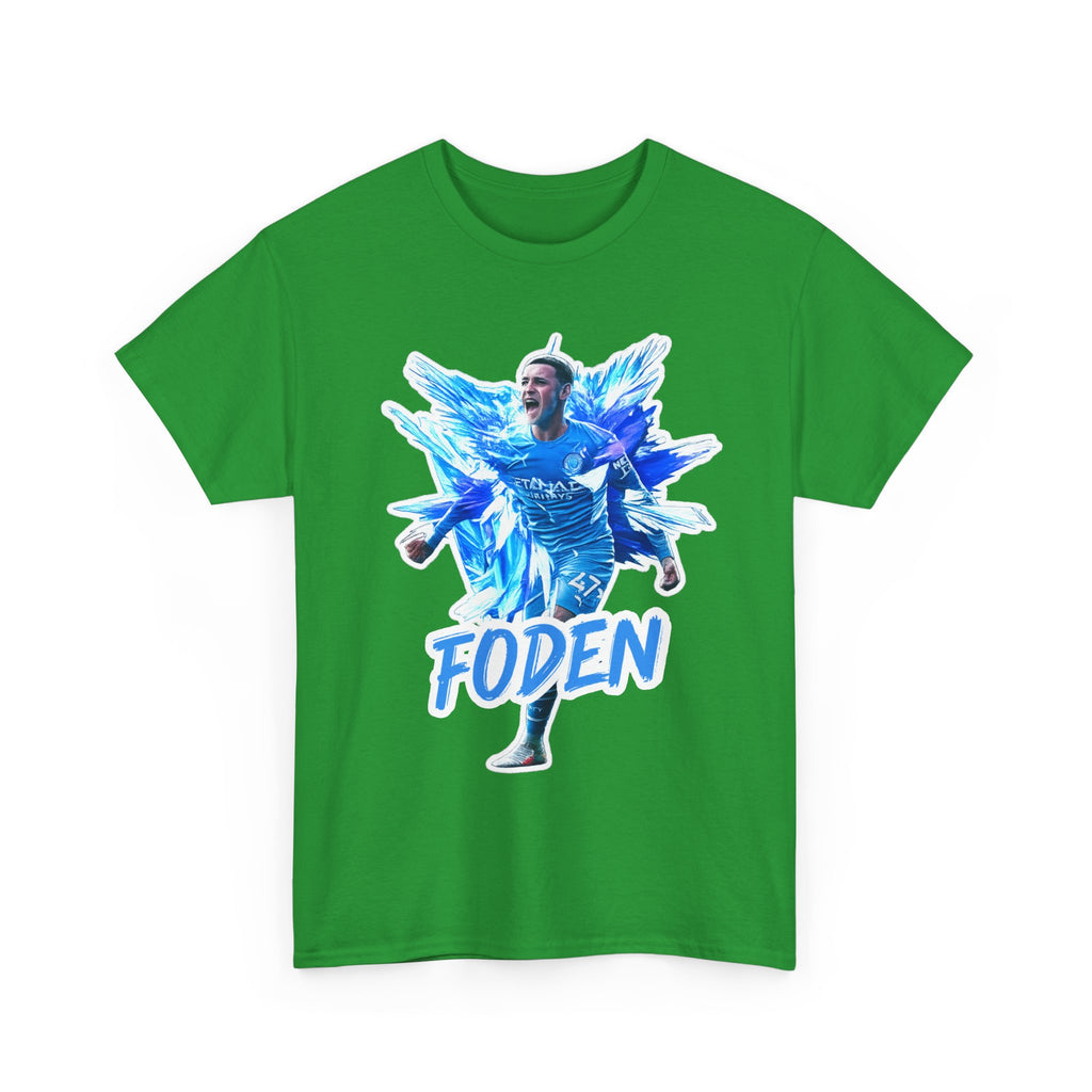 Phil Foden Manchester City Soccer T‑Shirt — Blue Graphic Football Fan Tee